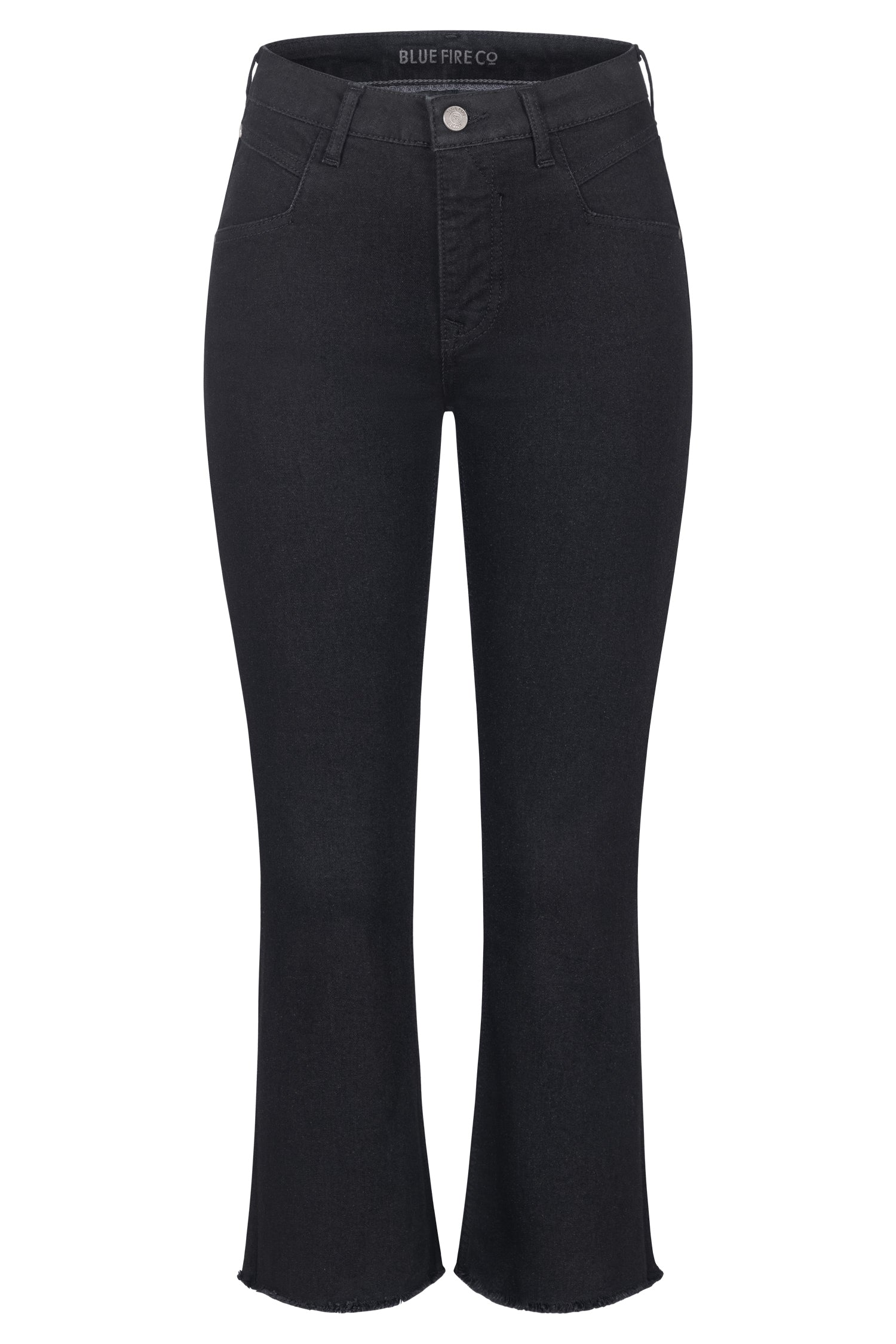 Emma cropped flare - black