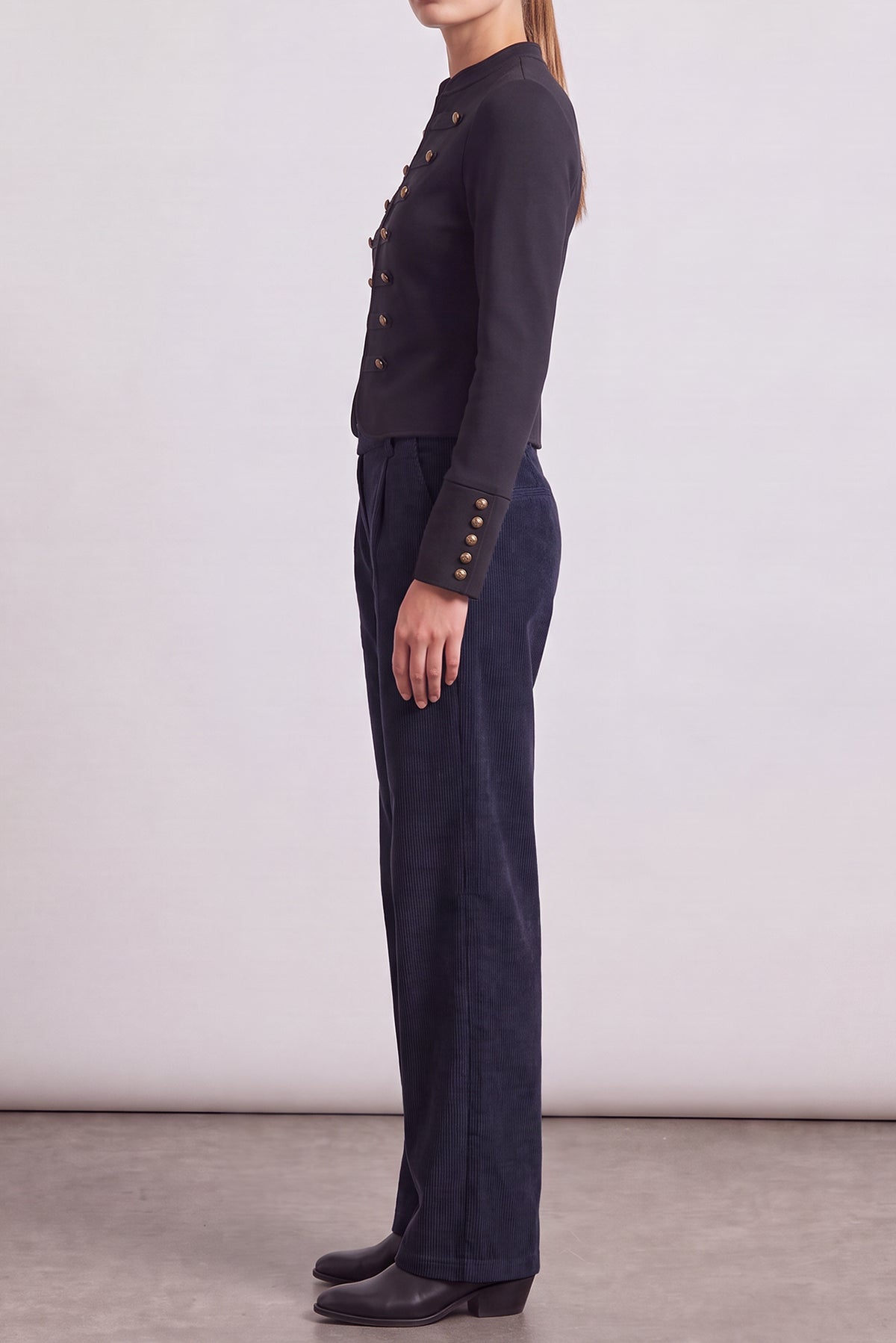 Judy wide leg - navy cord