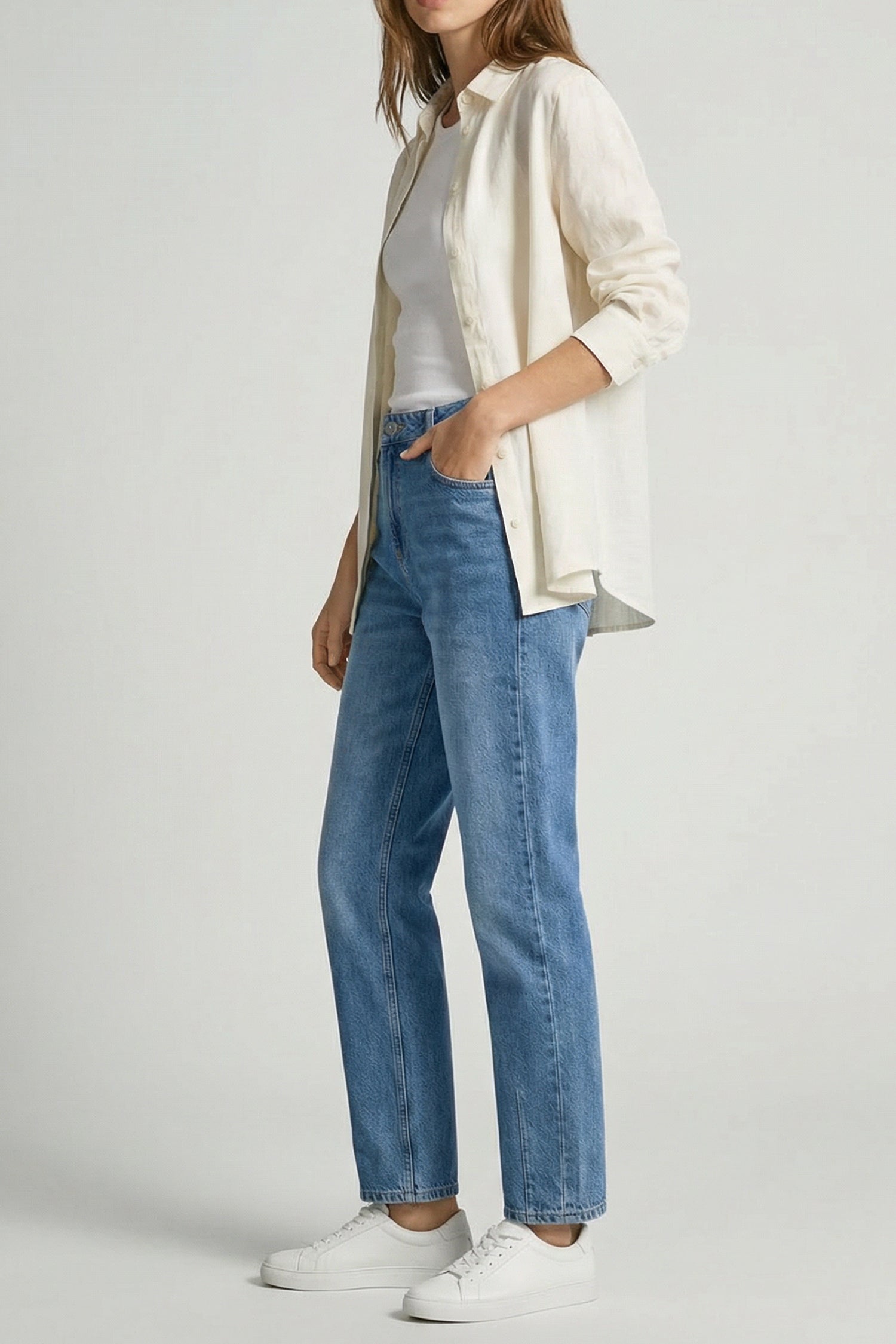 Kaia curved fit - mid summer blue