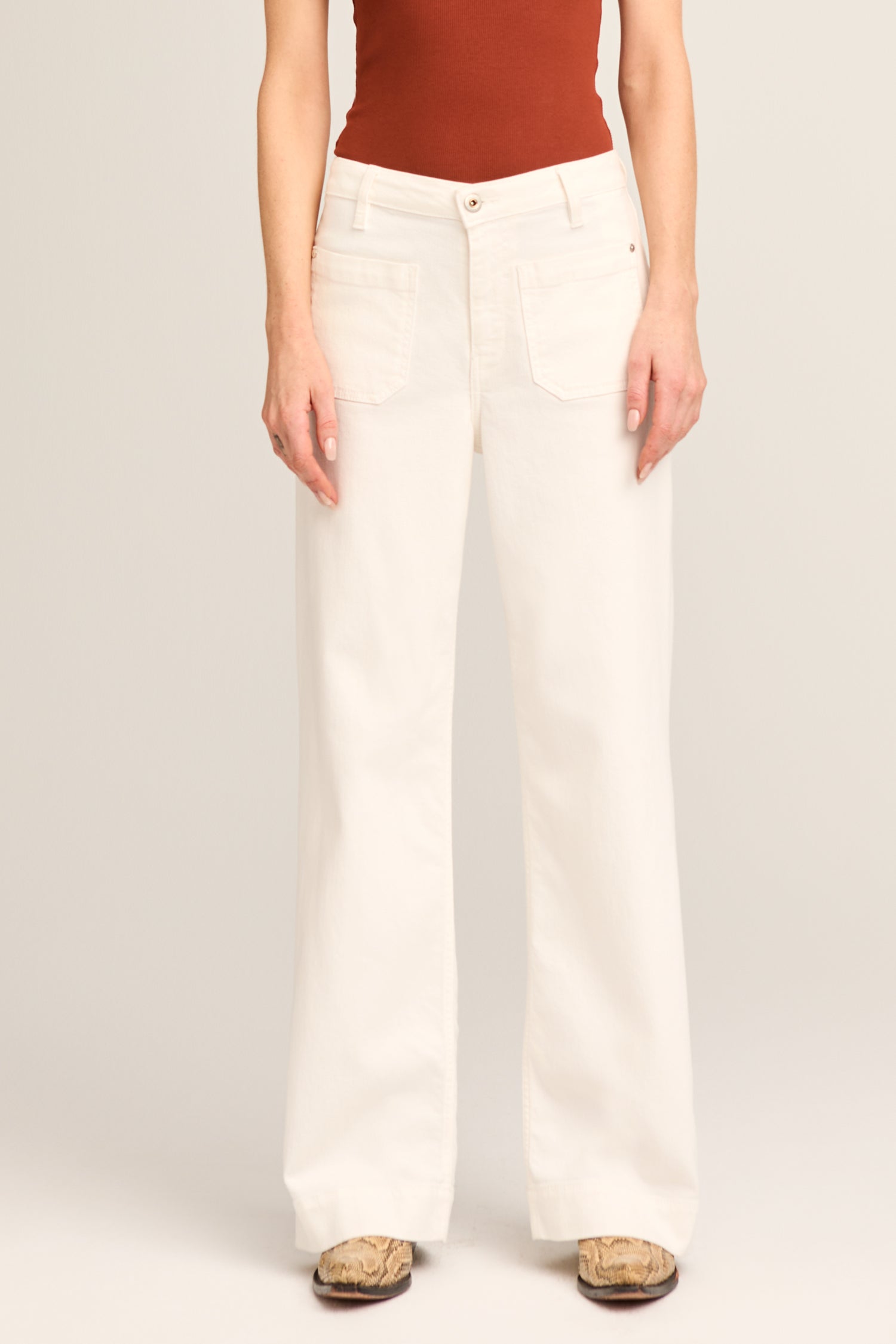 Judy wide leg - offwhite