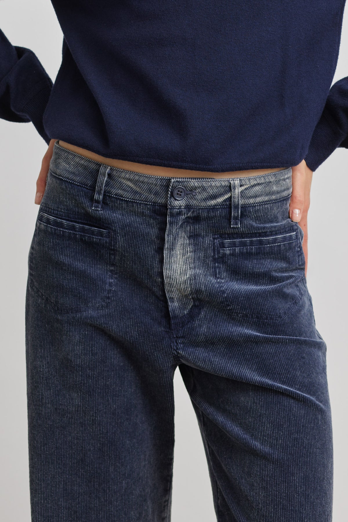 Judy wide leg - washed indigo