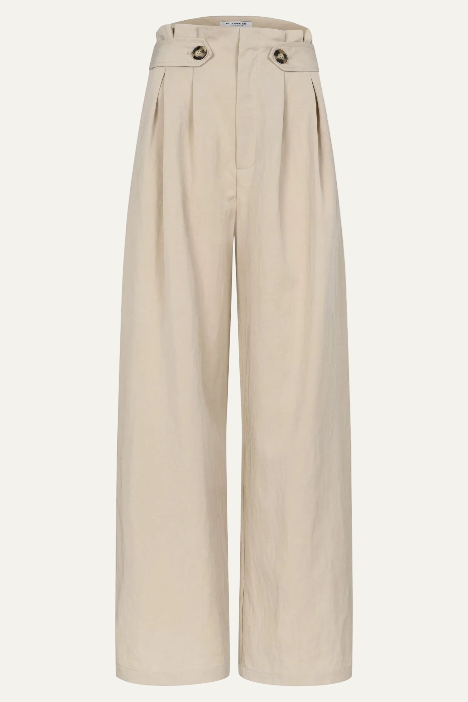 Holly paperbag fit - chalk beige