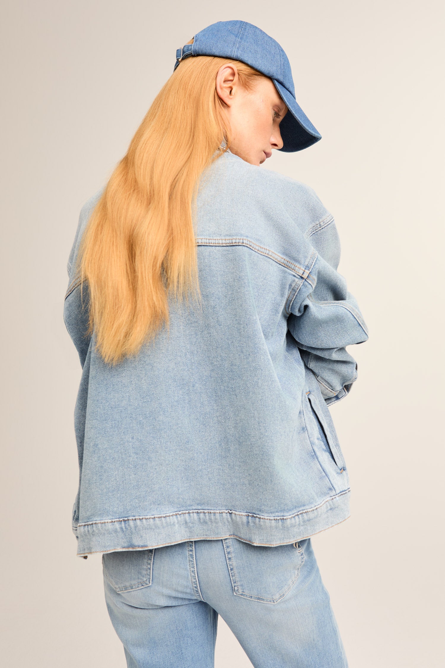 BF Cap - washed denim
