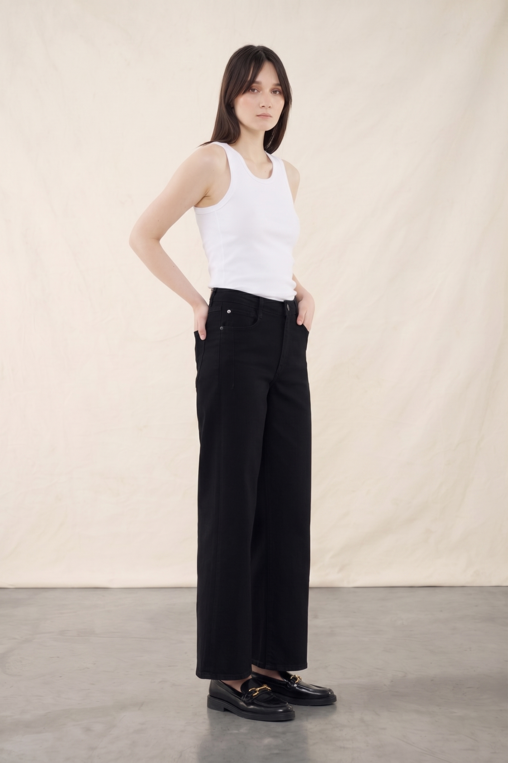 Judy wide leg - black