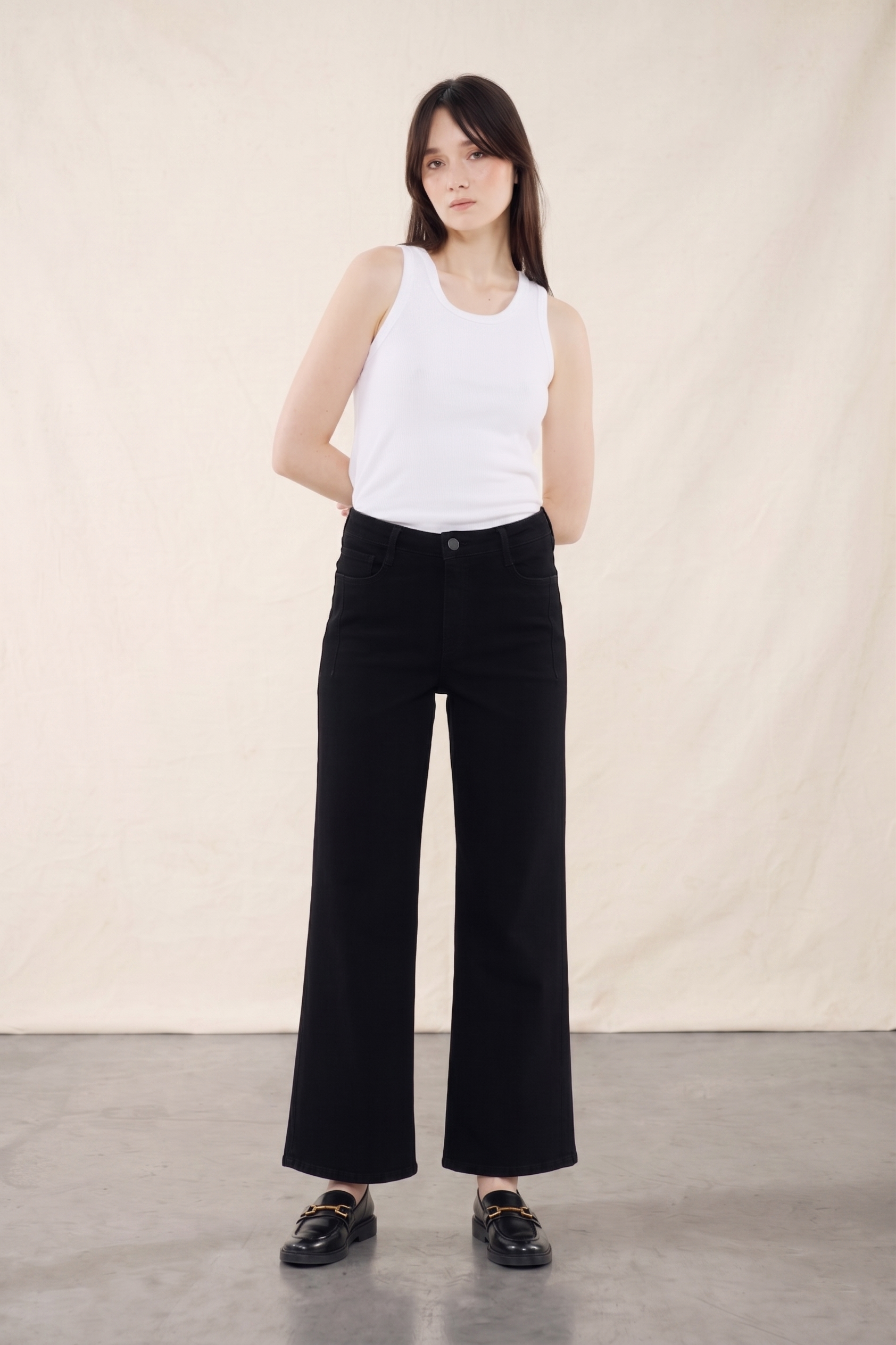 Judy wide leg - black