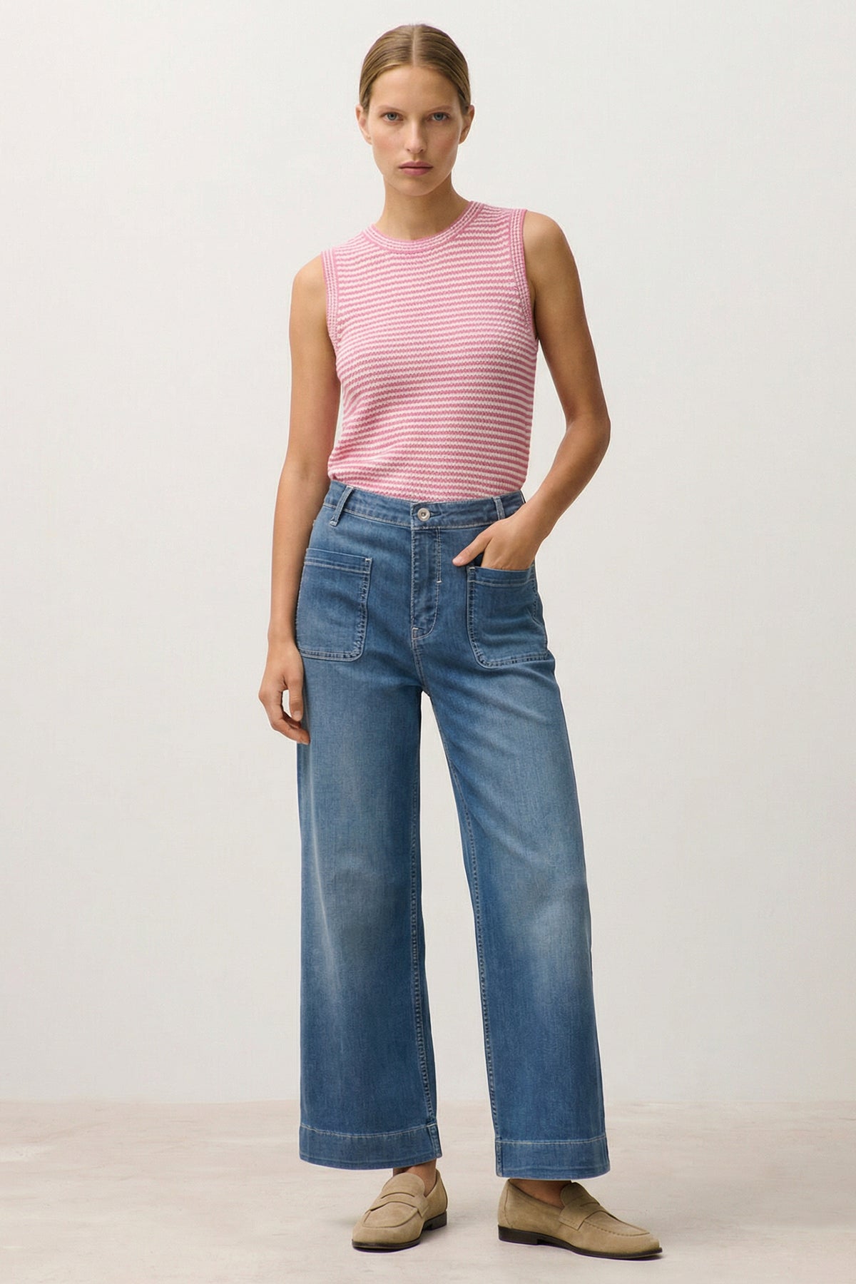 Judy wide leg - ocean blue