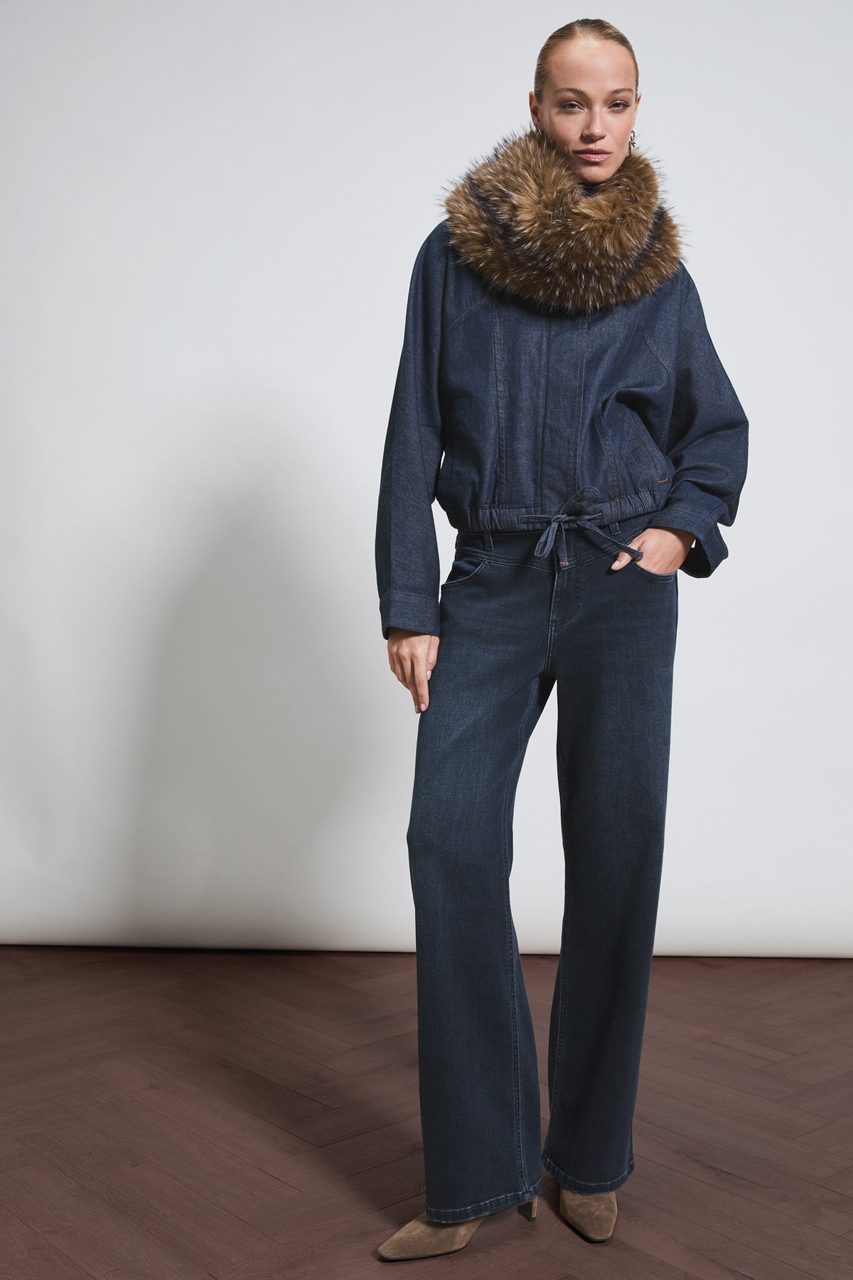 Judy wide leg - deep indigo
