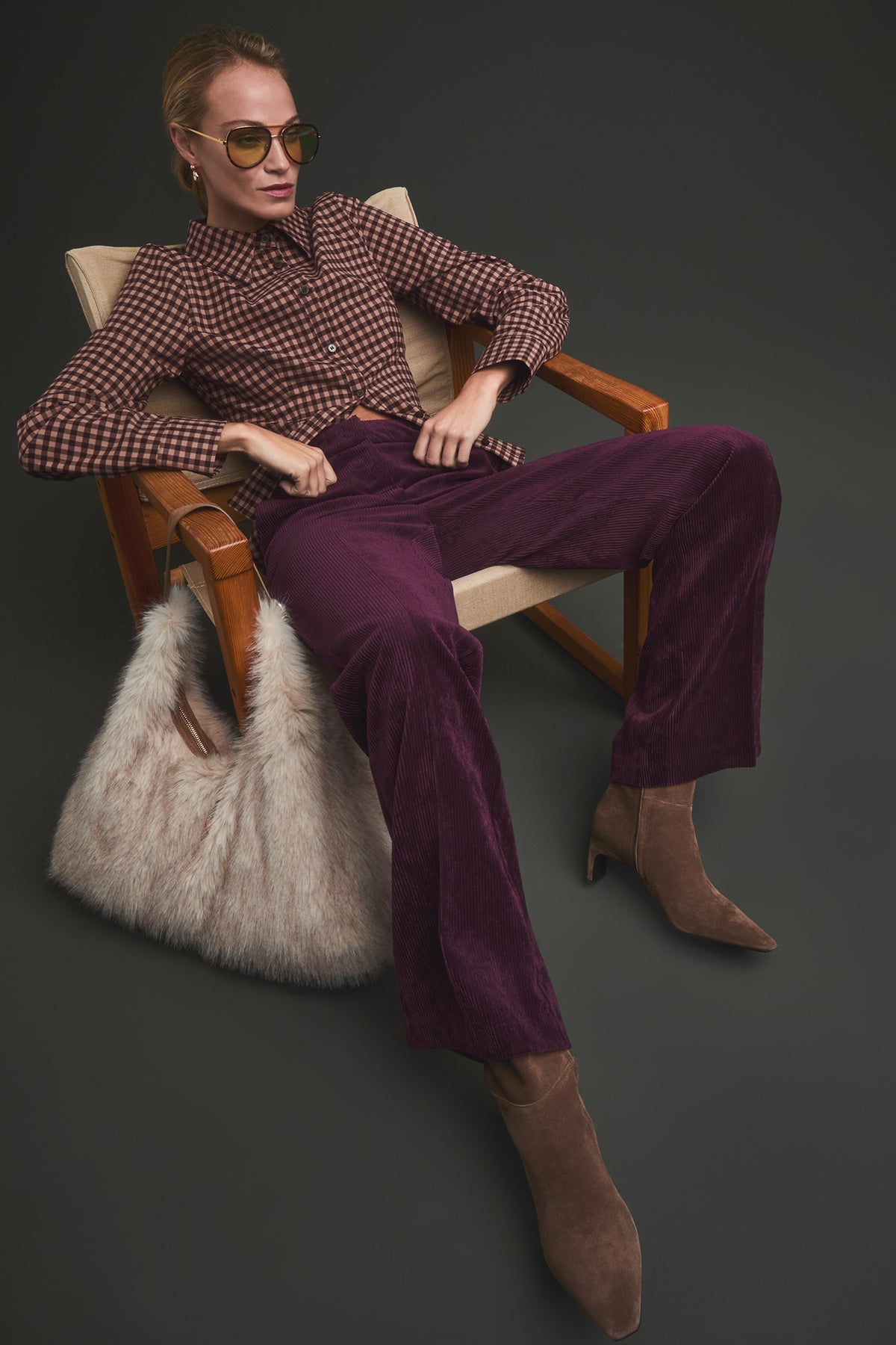 Judy wide leg - wine