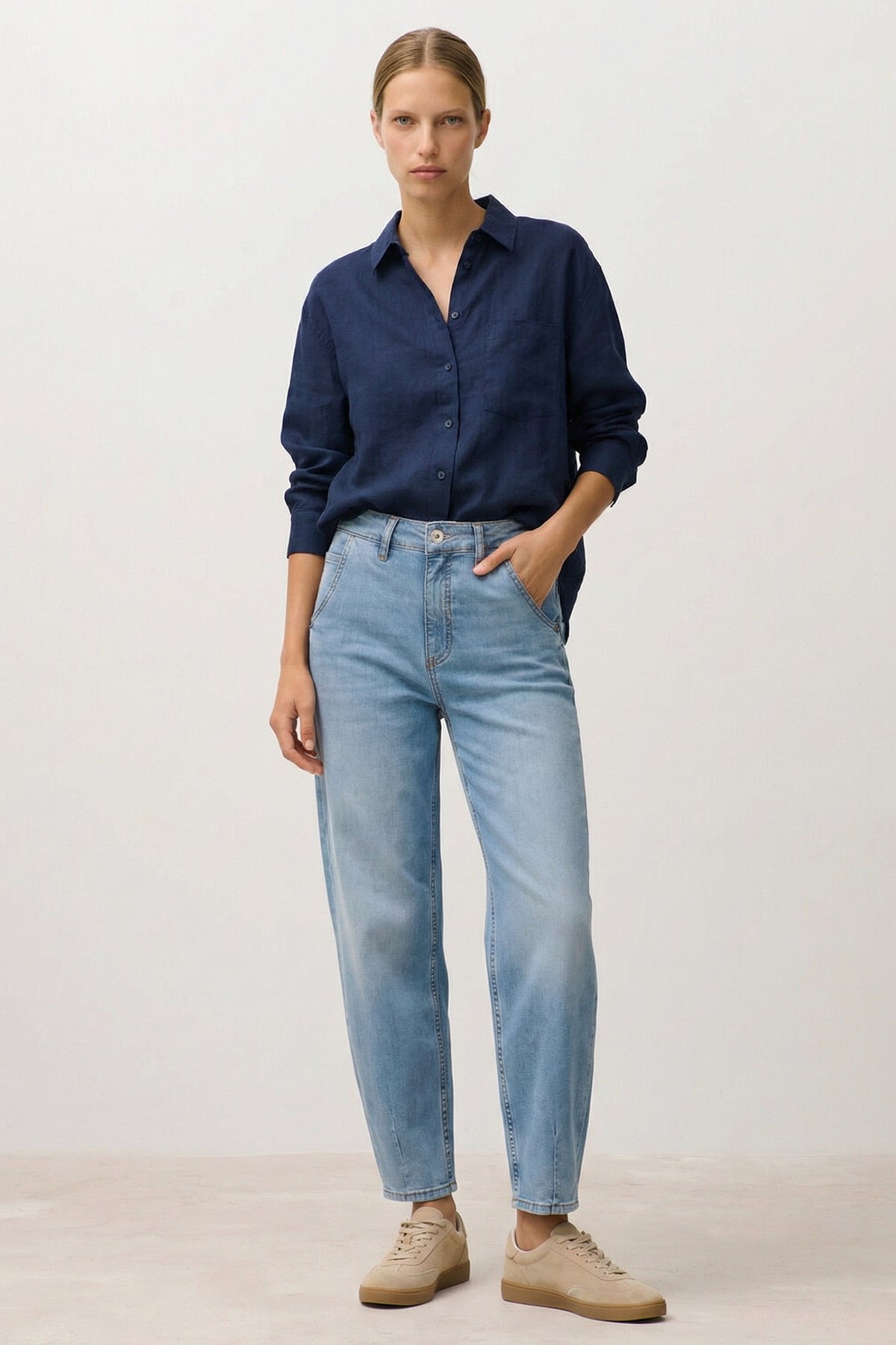 Kelly balloon - denim sky blue