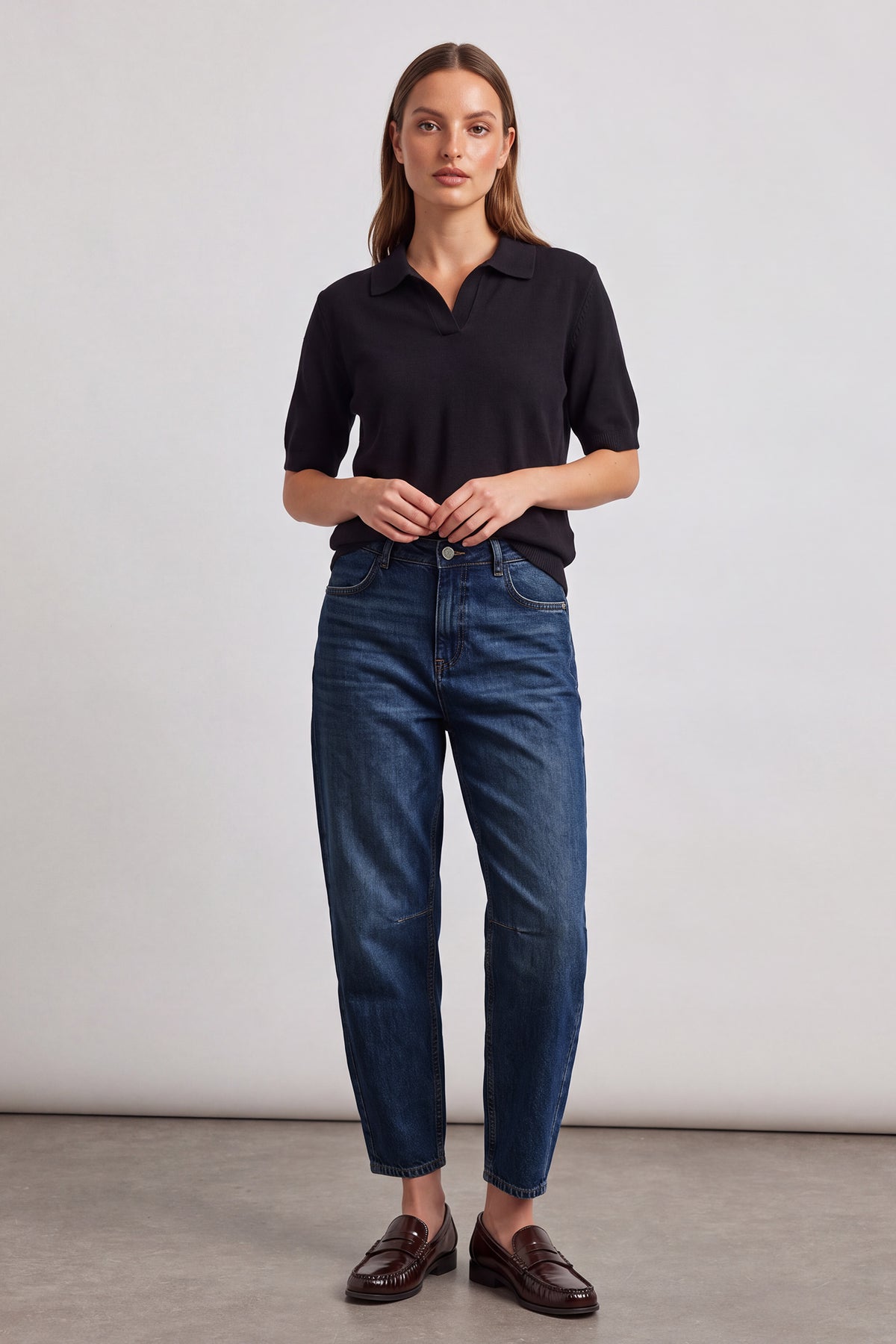 Zoe barrel fit - midnight blue