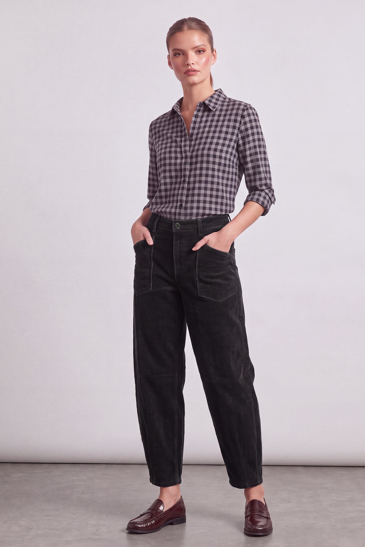 Zoe barrel fit - washed black