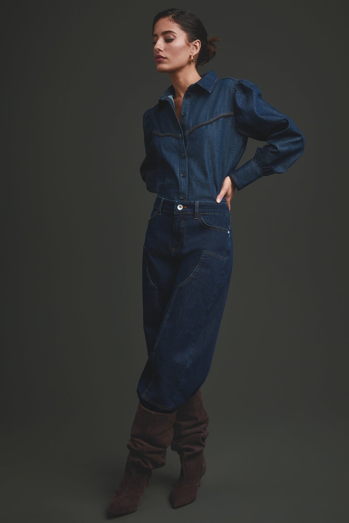 Zoe barrel fit - western rinsed