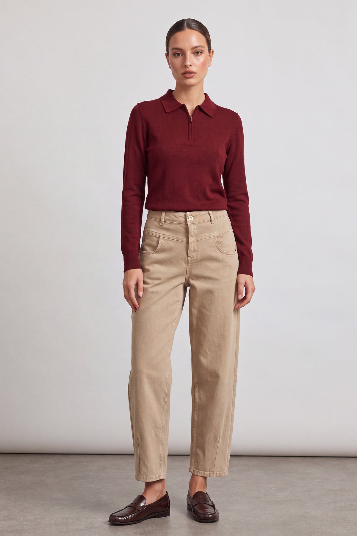 Kaia curved fit - cappuccino