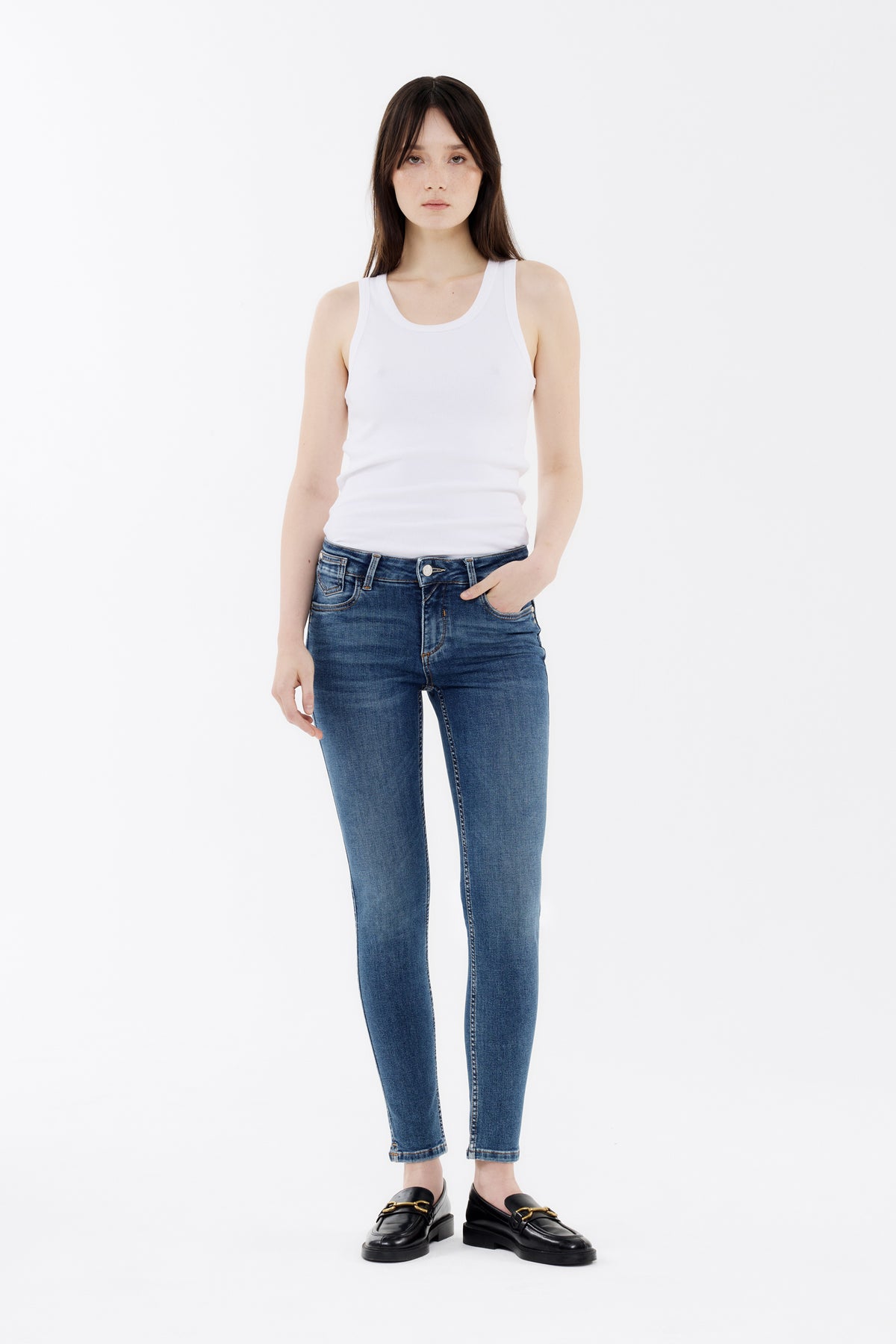Chloe skinny - stone nos