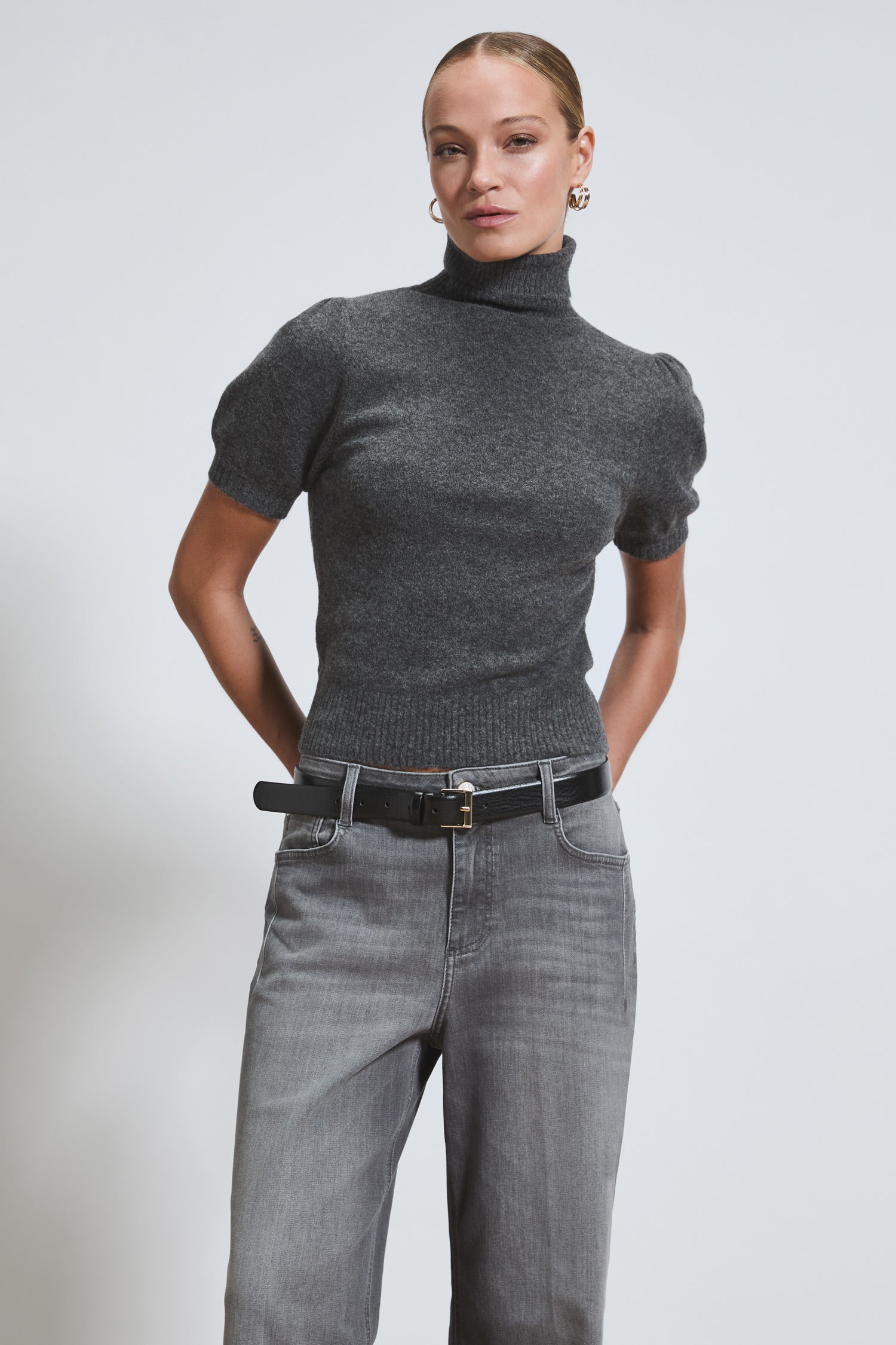 Judy wide leg - steel grey