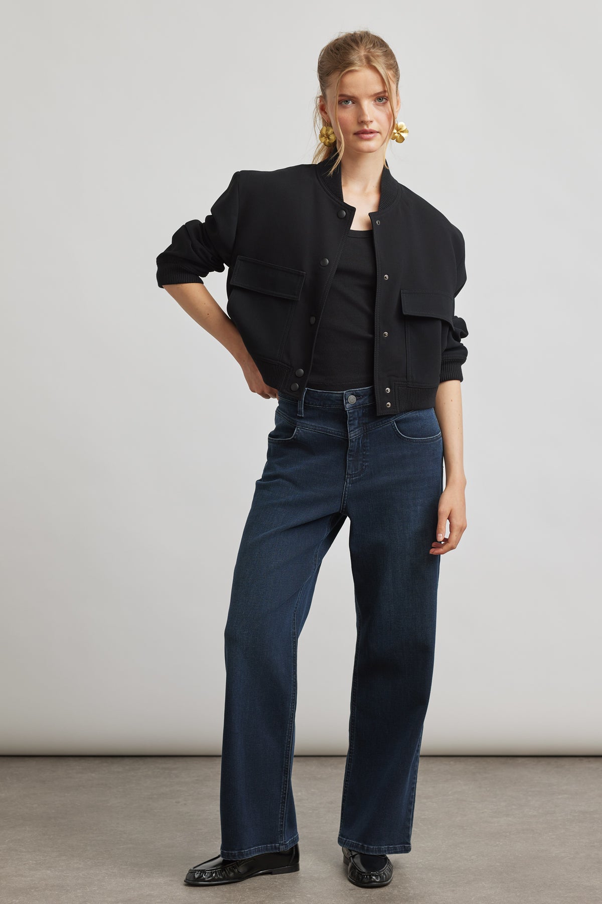 Judy wide leg - deep indigo