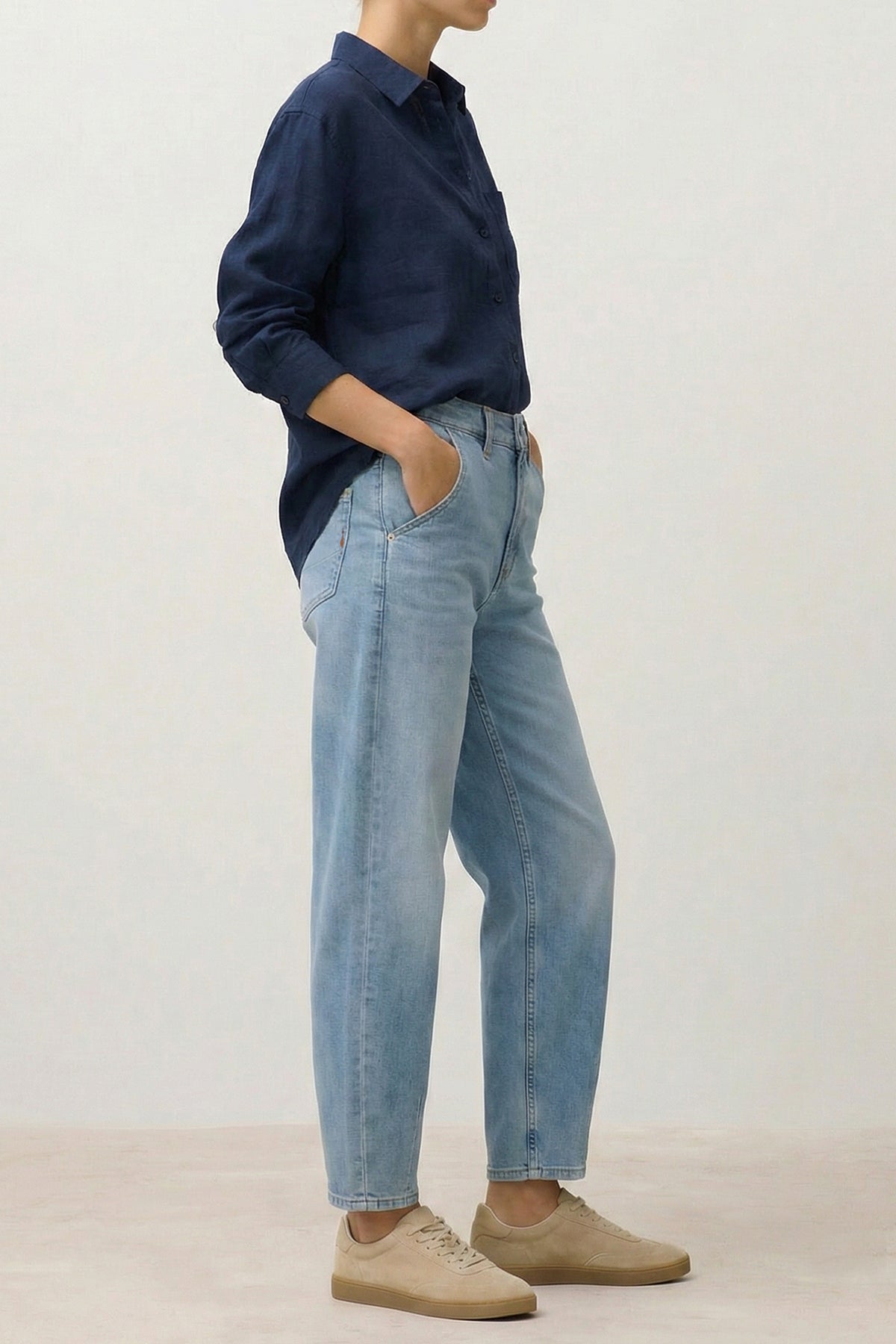 Kelly balloon - denim sky blue