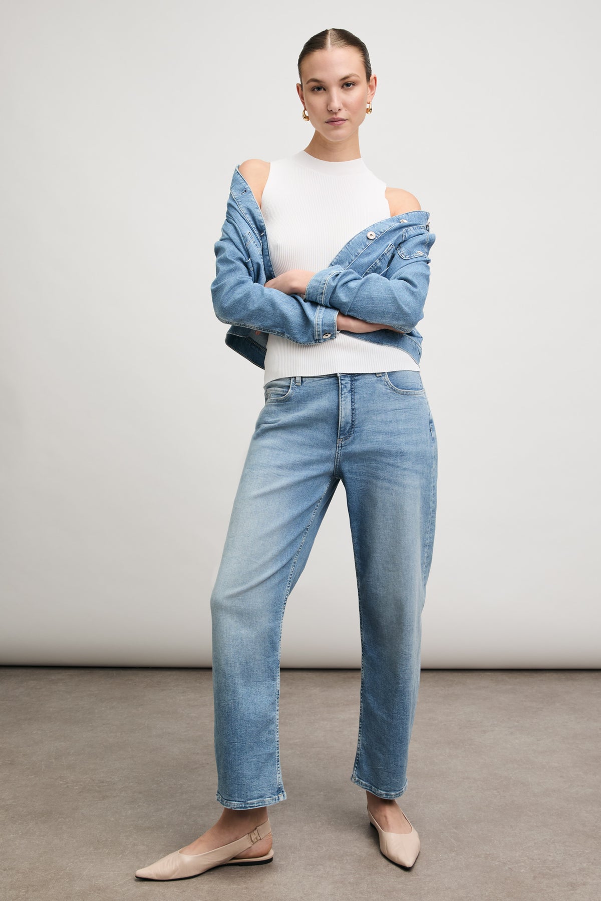 Kaia curved fit - botanical blue