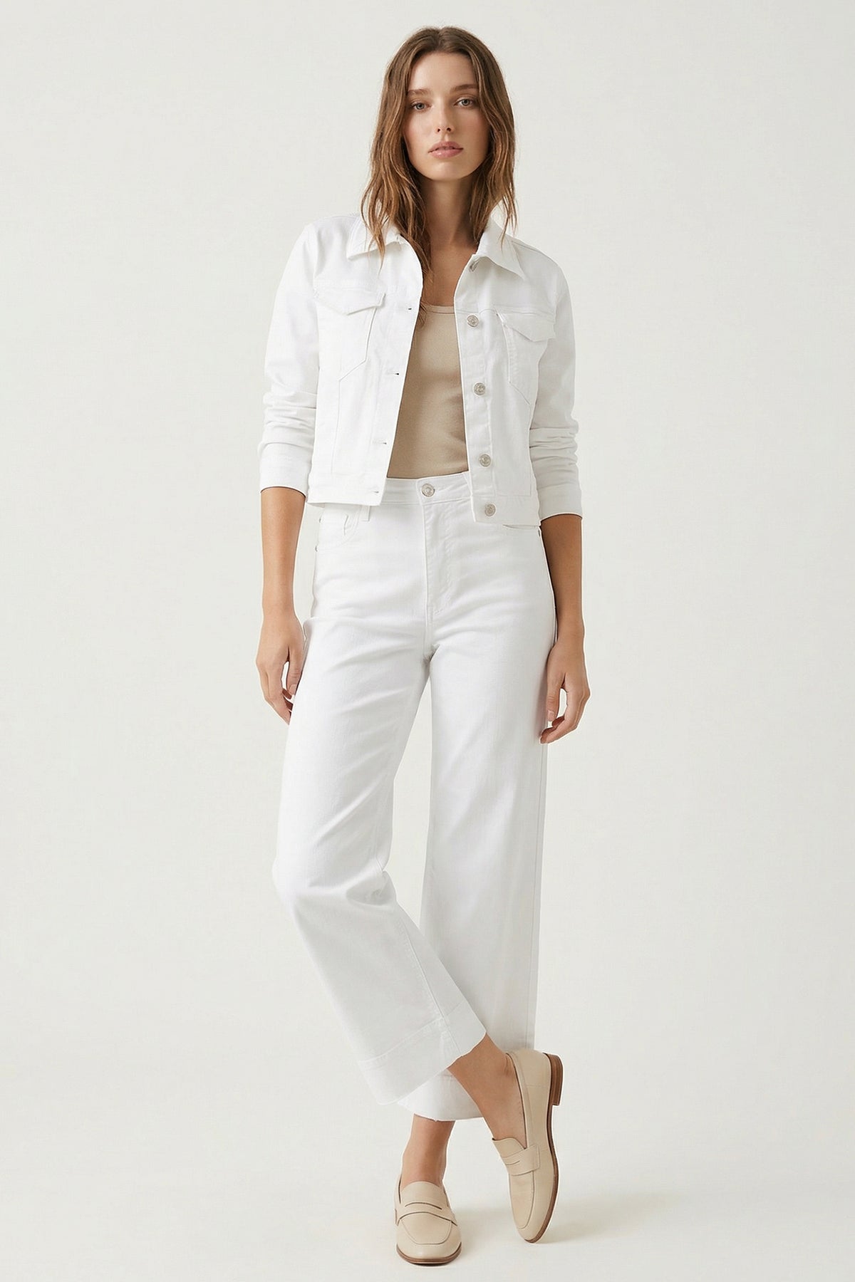 Fay jacket - white denim