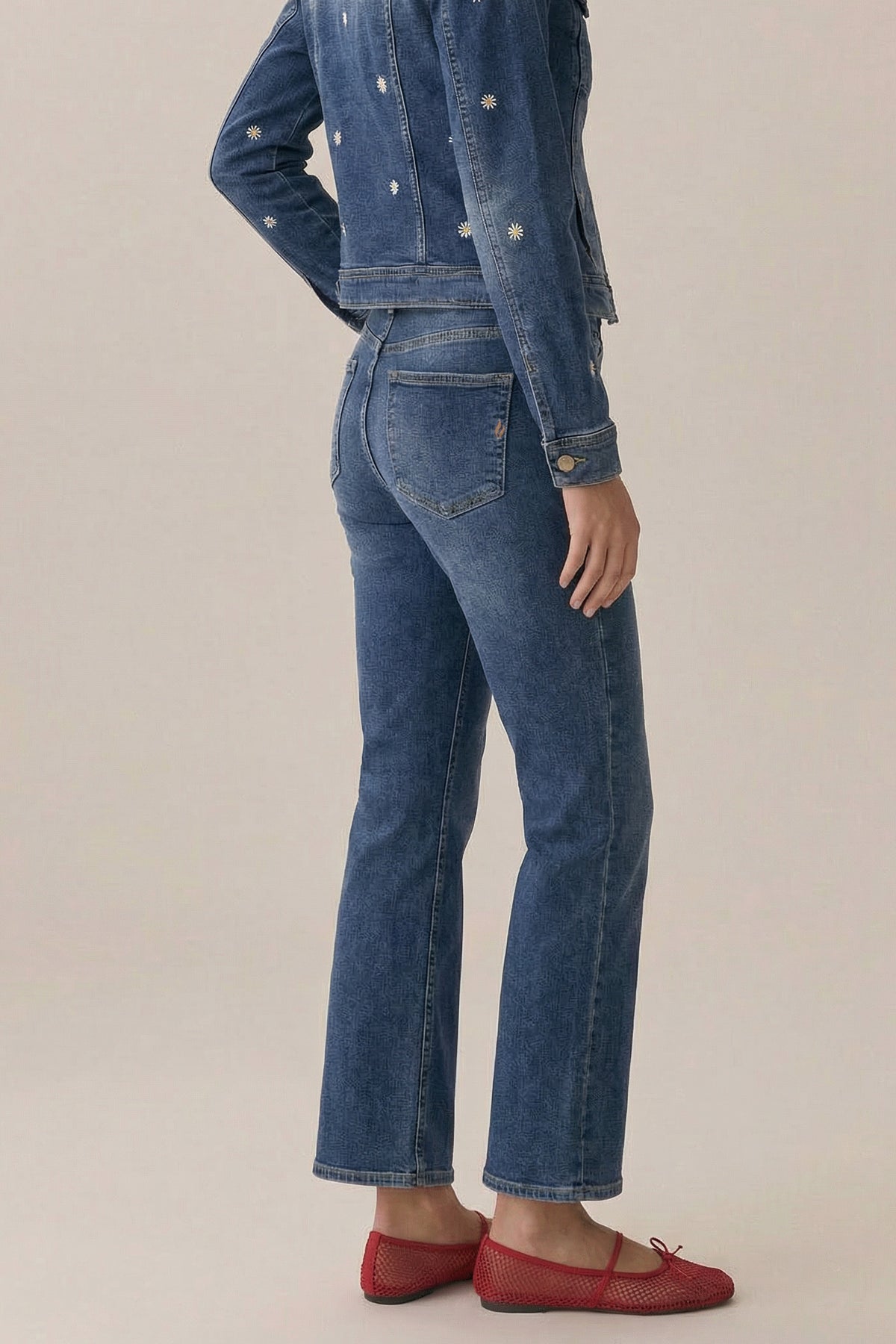 Emma cropped flare - daisy denim