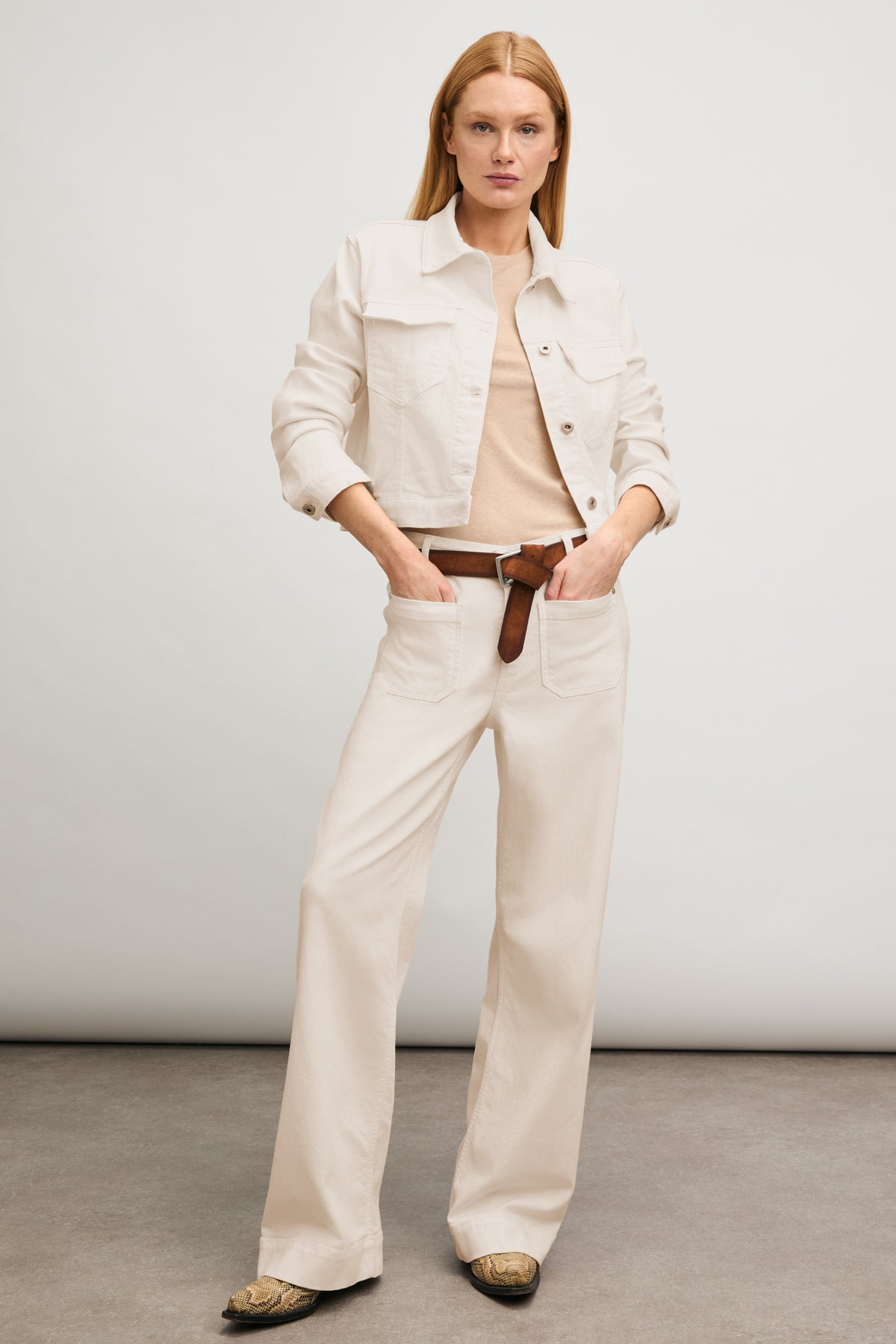 Judy wide leg - offwhite
