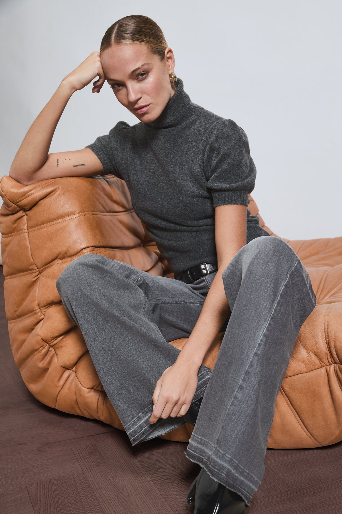 Judy wide leg - steel grey