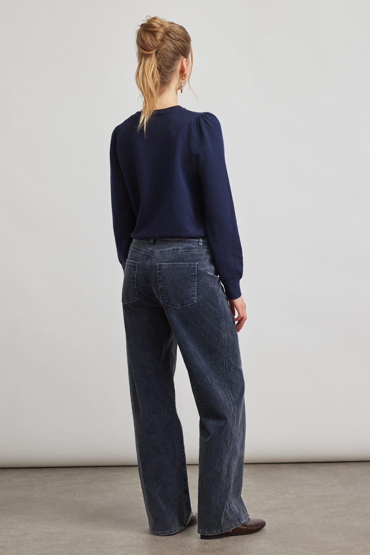 Judy wide leg - washed indigo