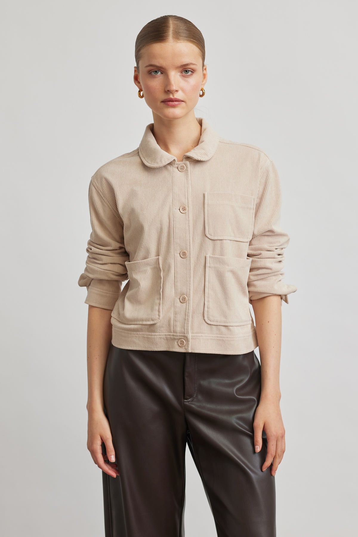 Zoe barrel fit - chocolate leather