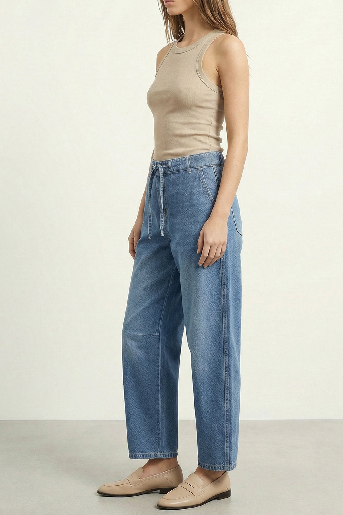 Zoe barrel fit - mid summer blue