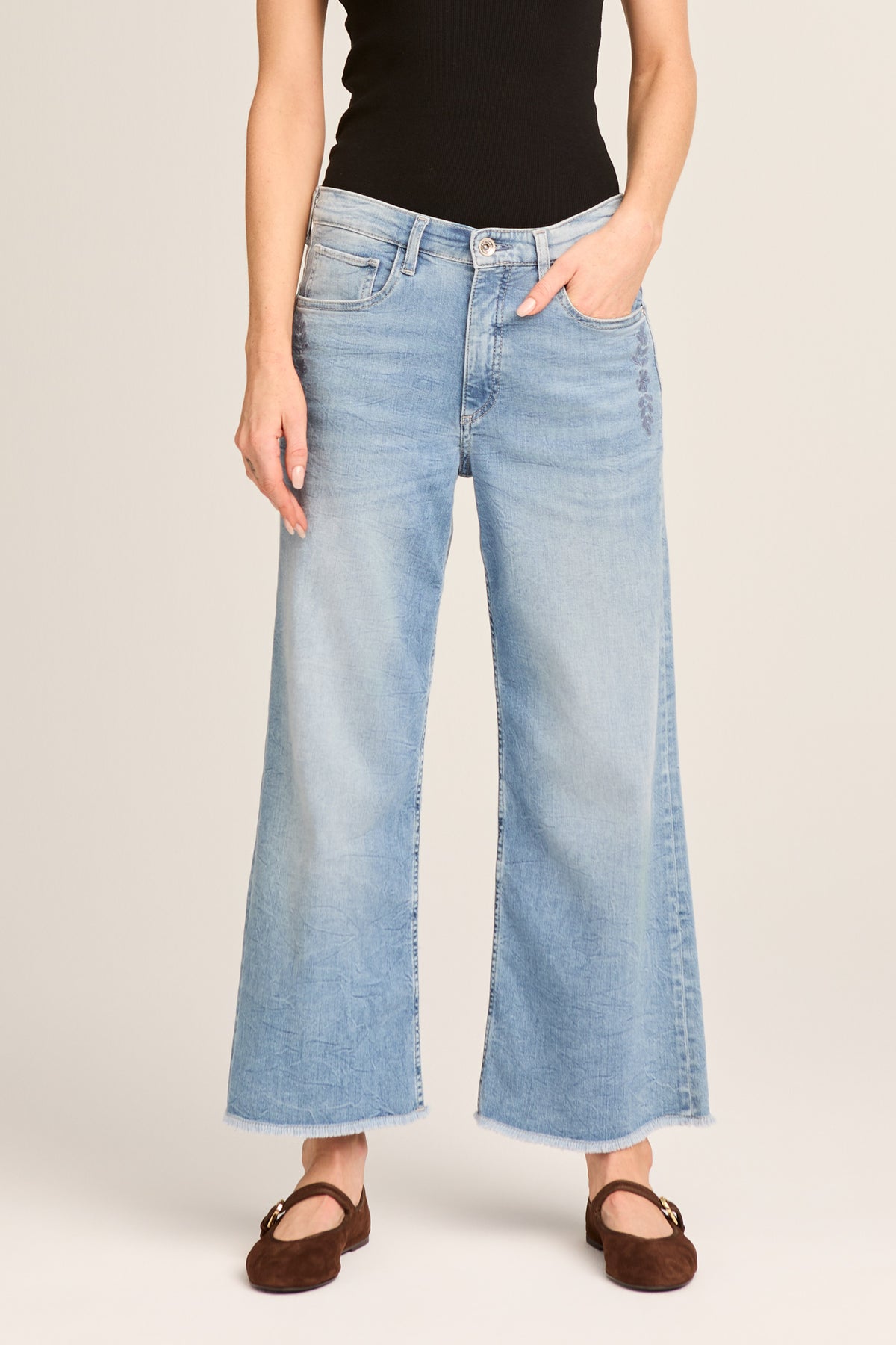 Grace culotte - botanical blue