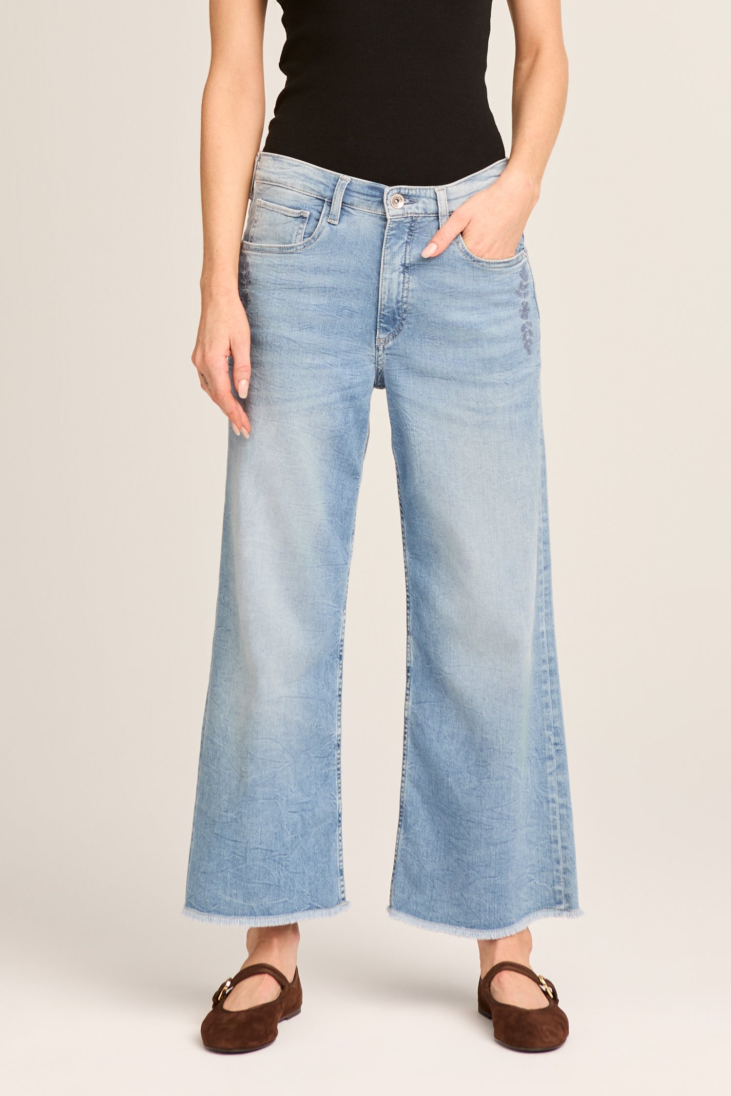 Grace culotte - botanical blue