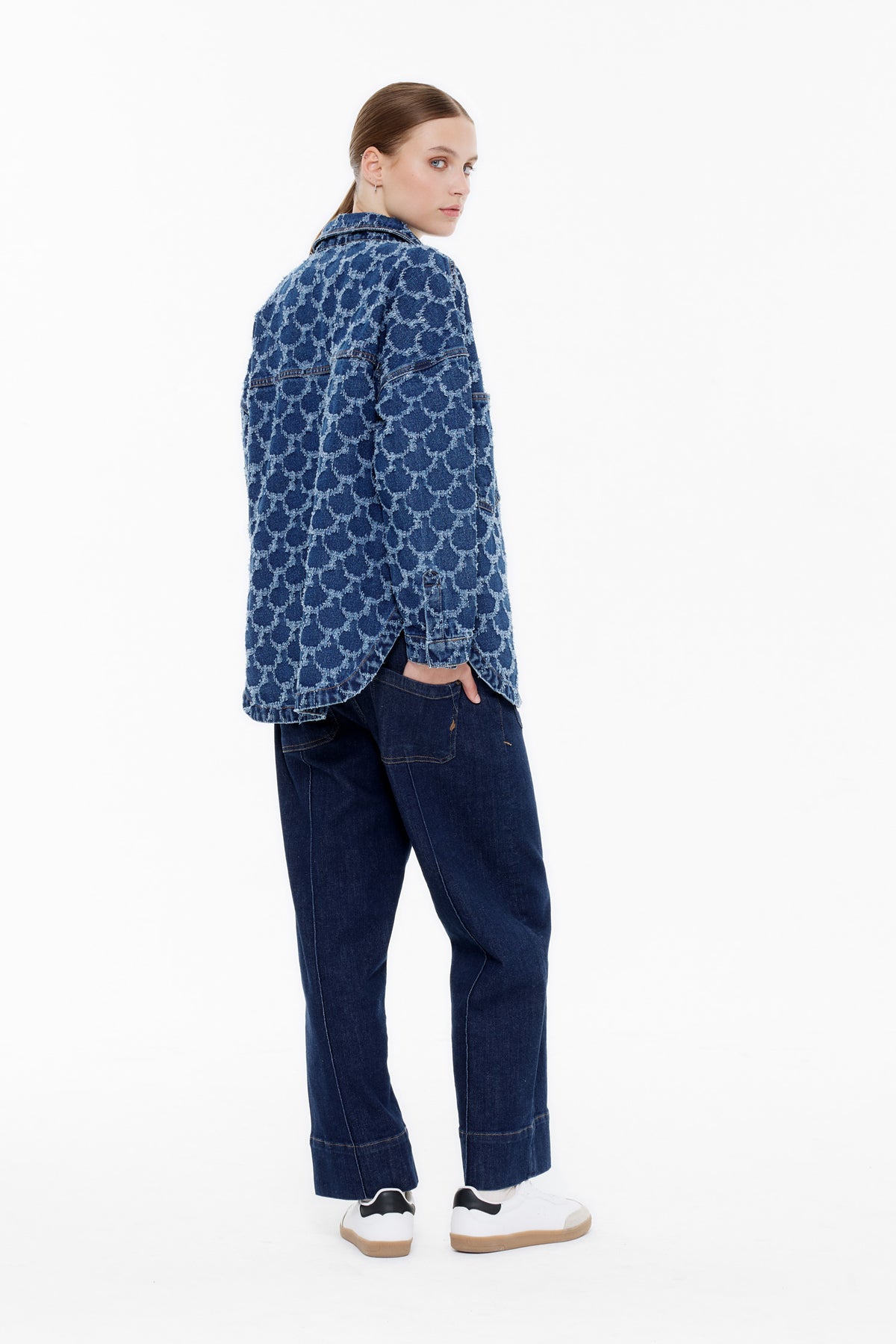Shirty jacket - fancy denim