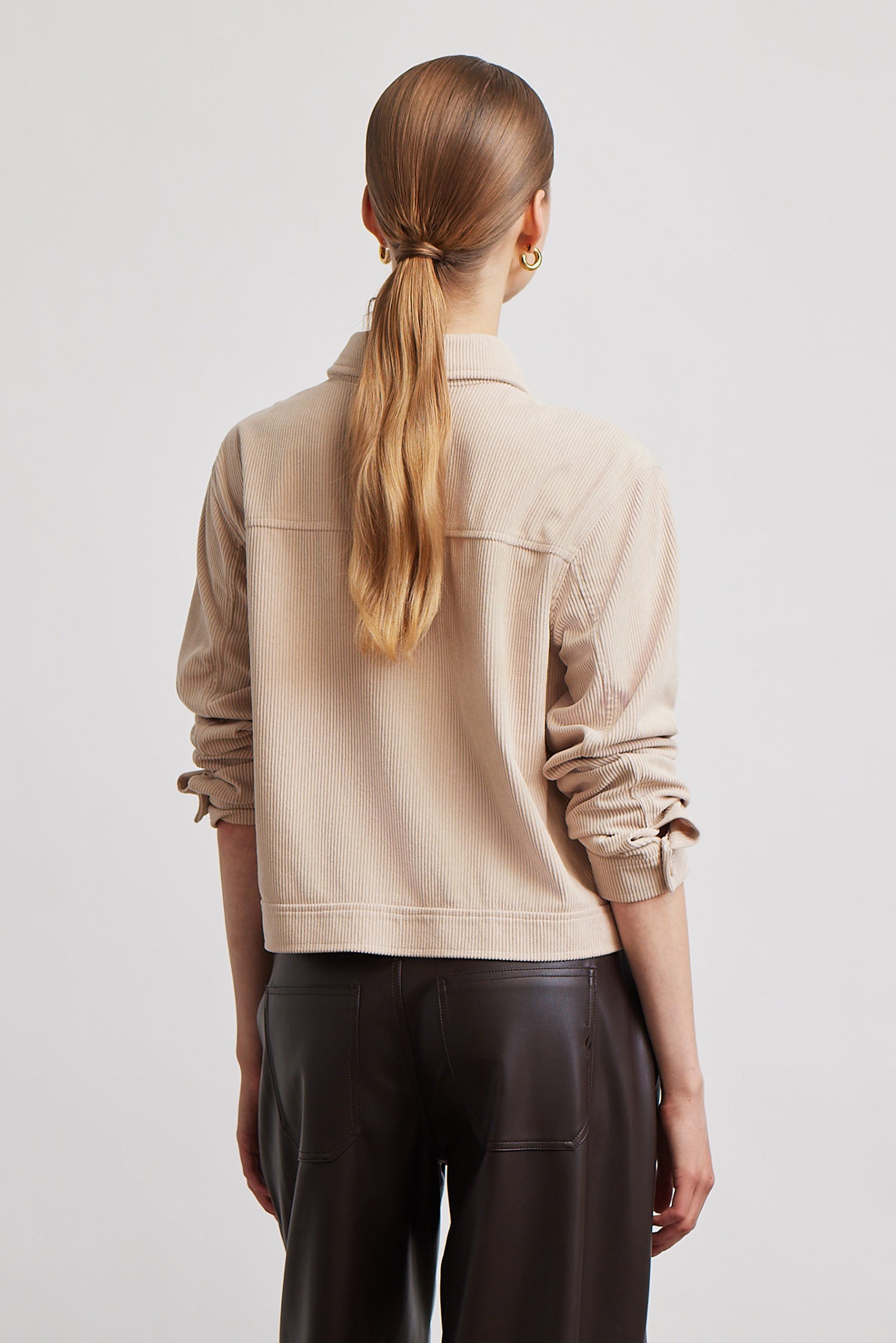 Fay pockets boxy jacket - cashew