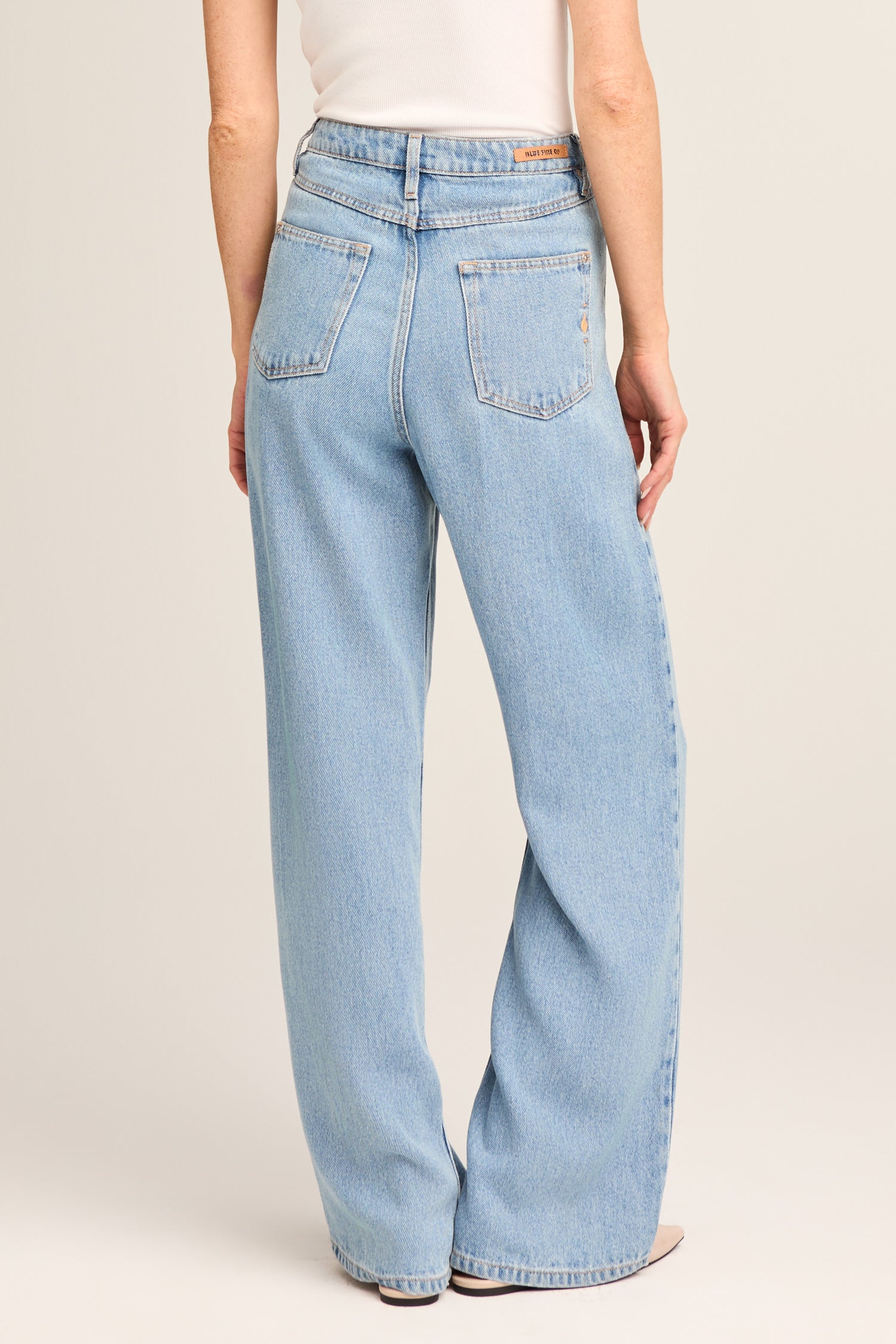Judy wide leg - soft denim washed
