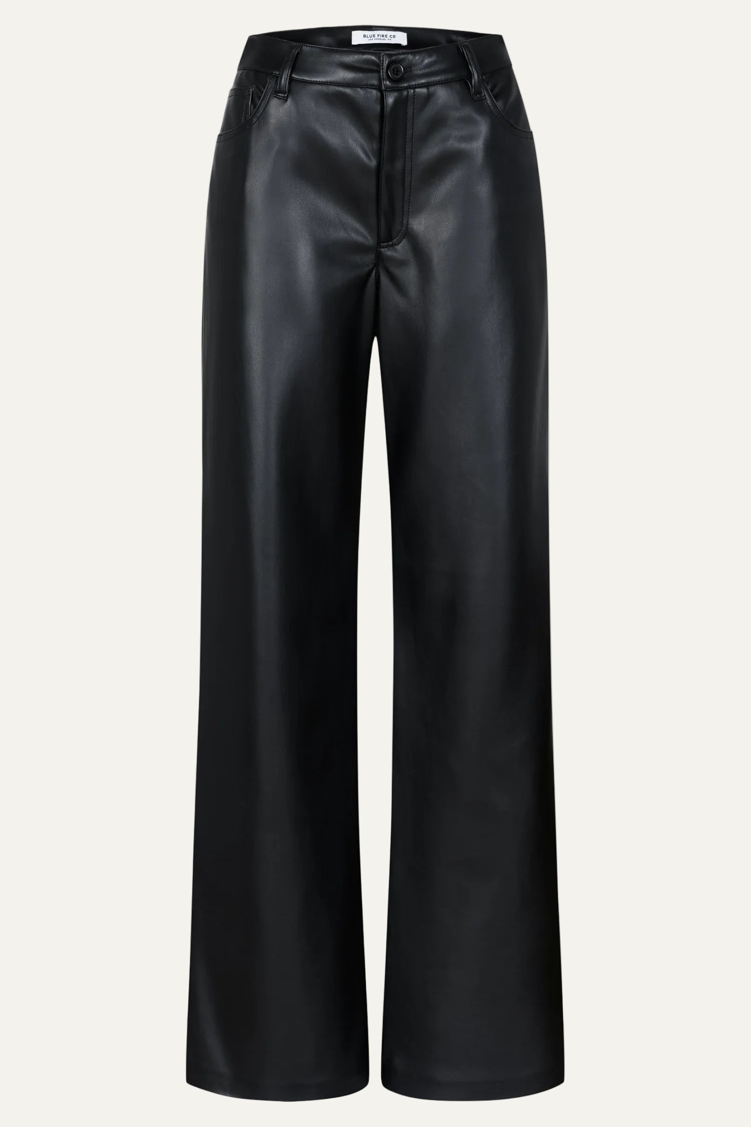 Judy wide leg - black leather