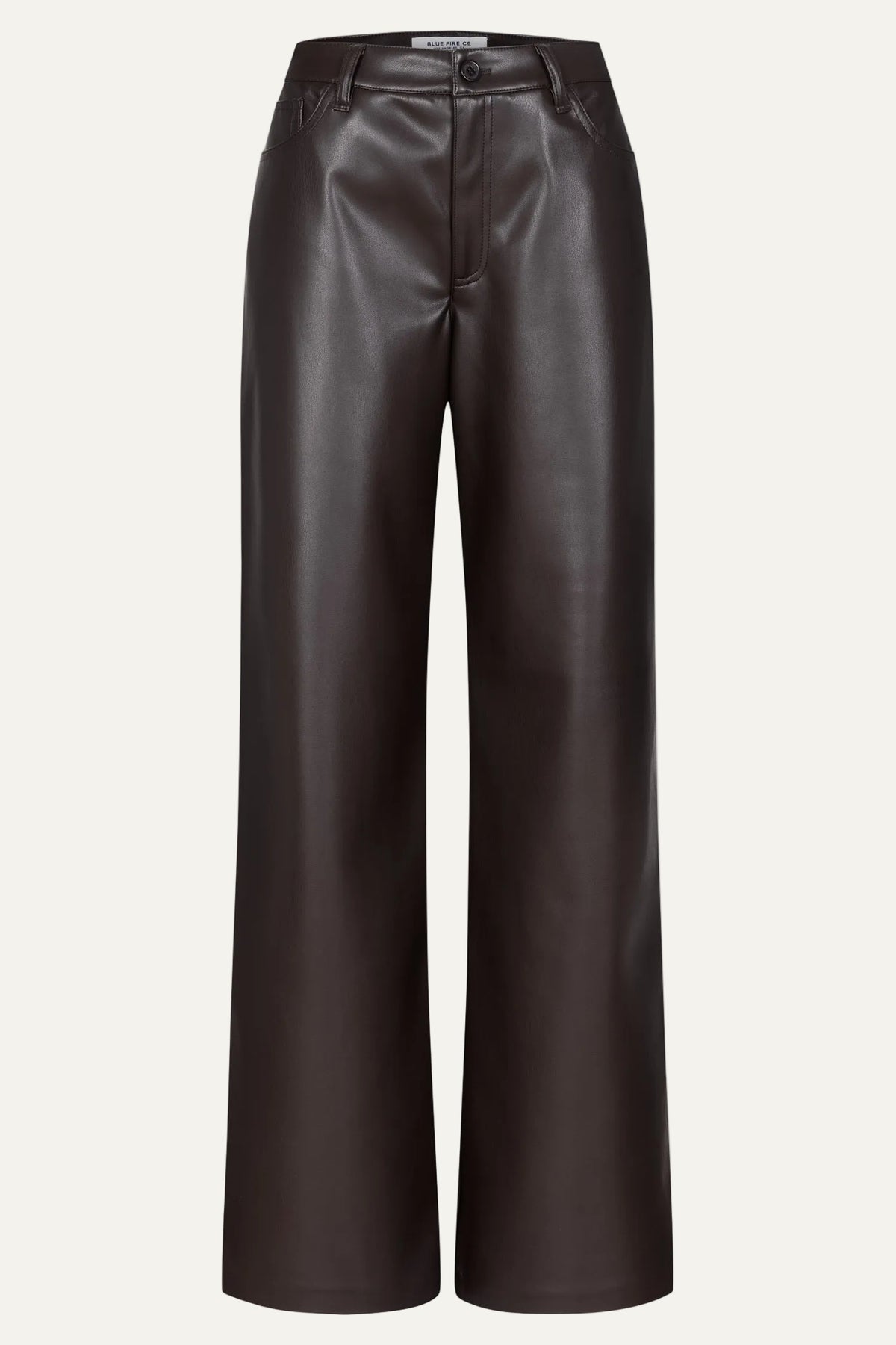 Judy wide leg - chocolate leather