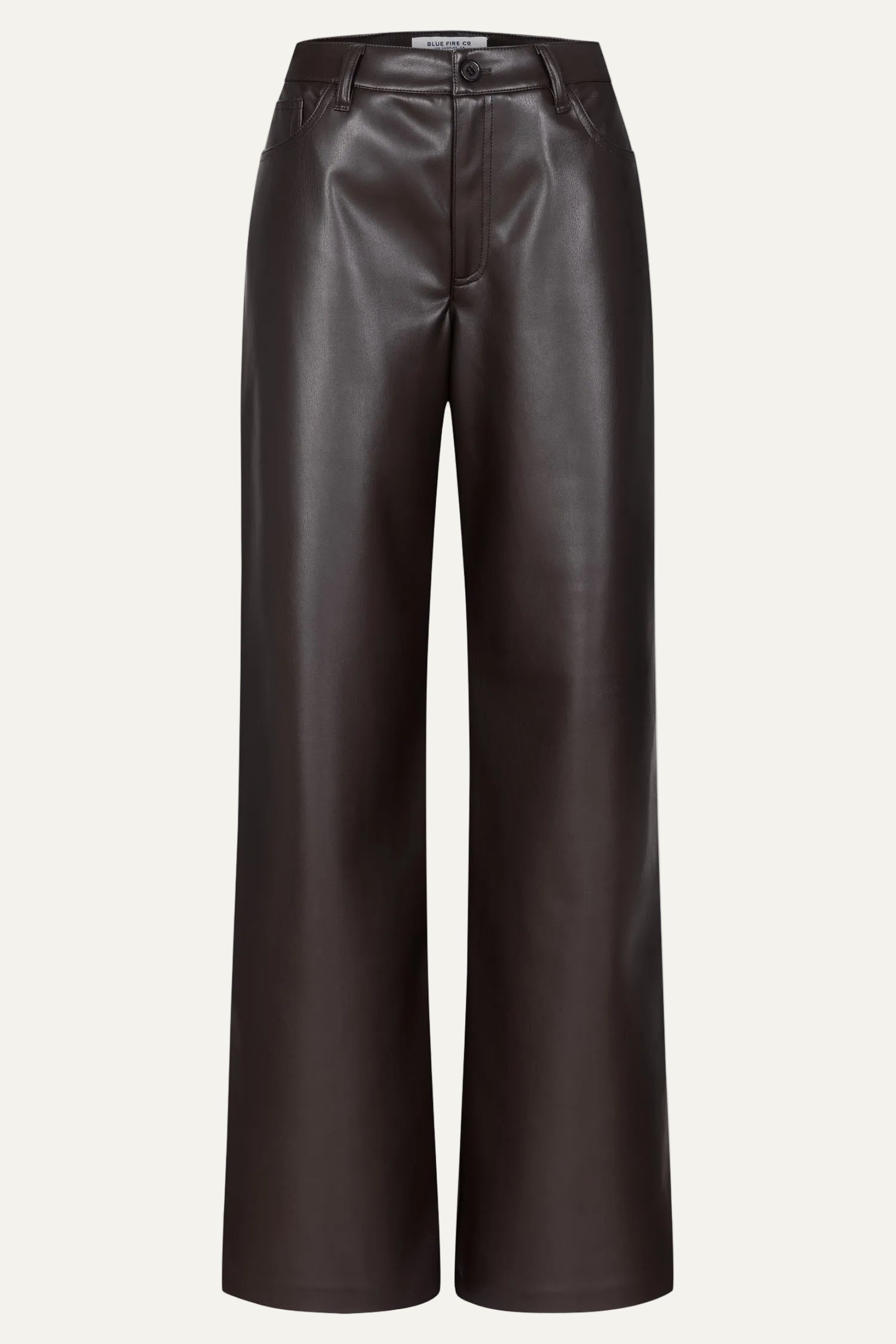 Judy wide leg - chocolate leather