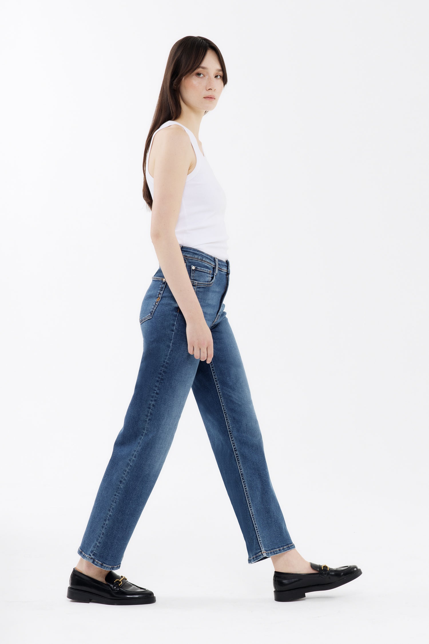 Judy wide leg - stone nos