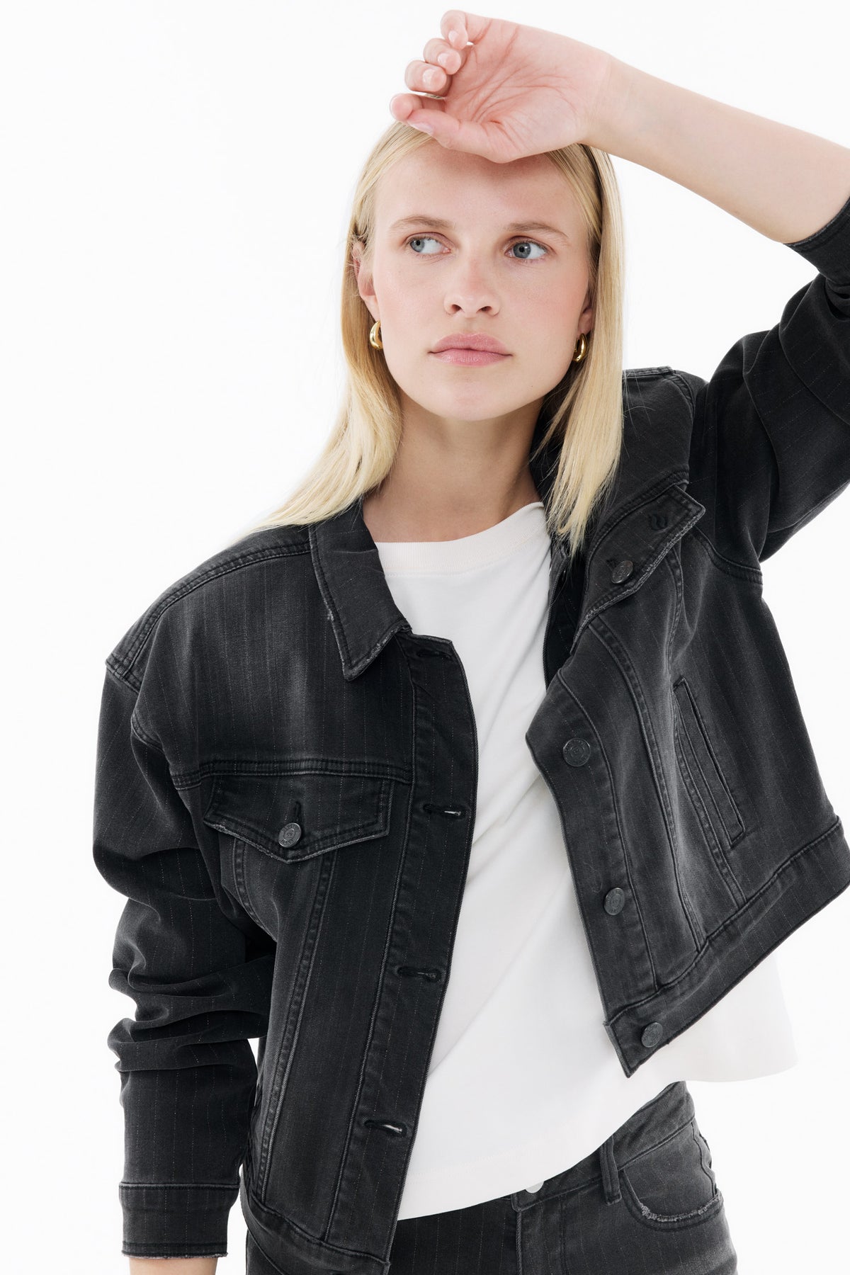 Fay oversized jacket - black copper