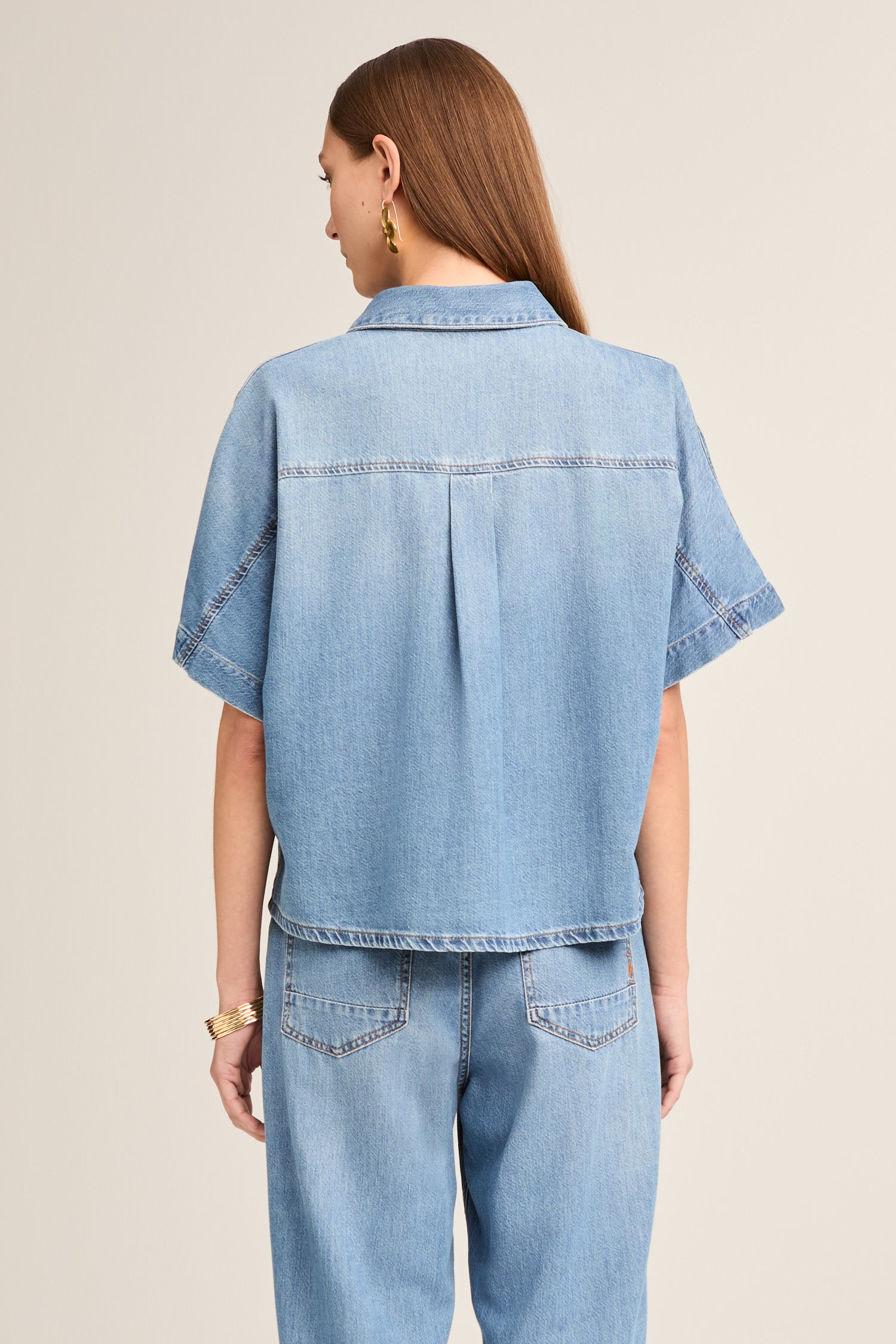 Nizza blouse - spring blue