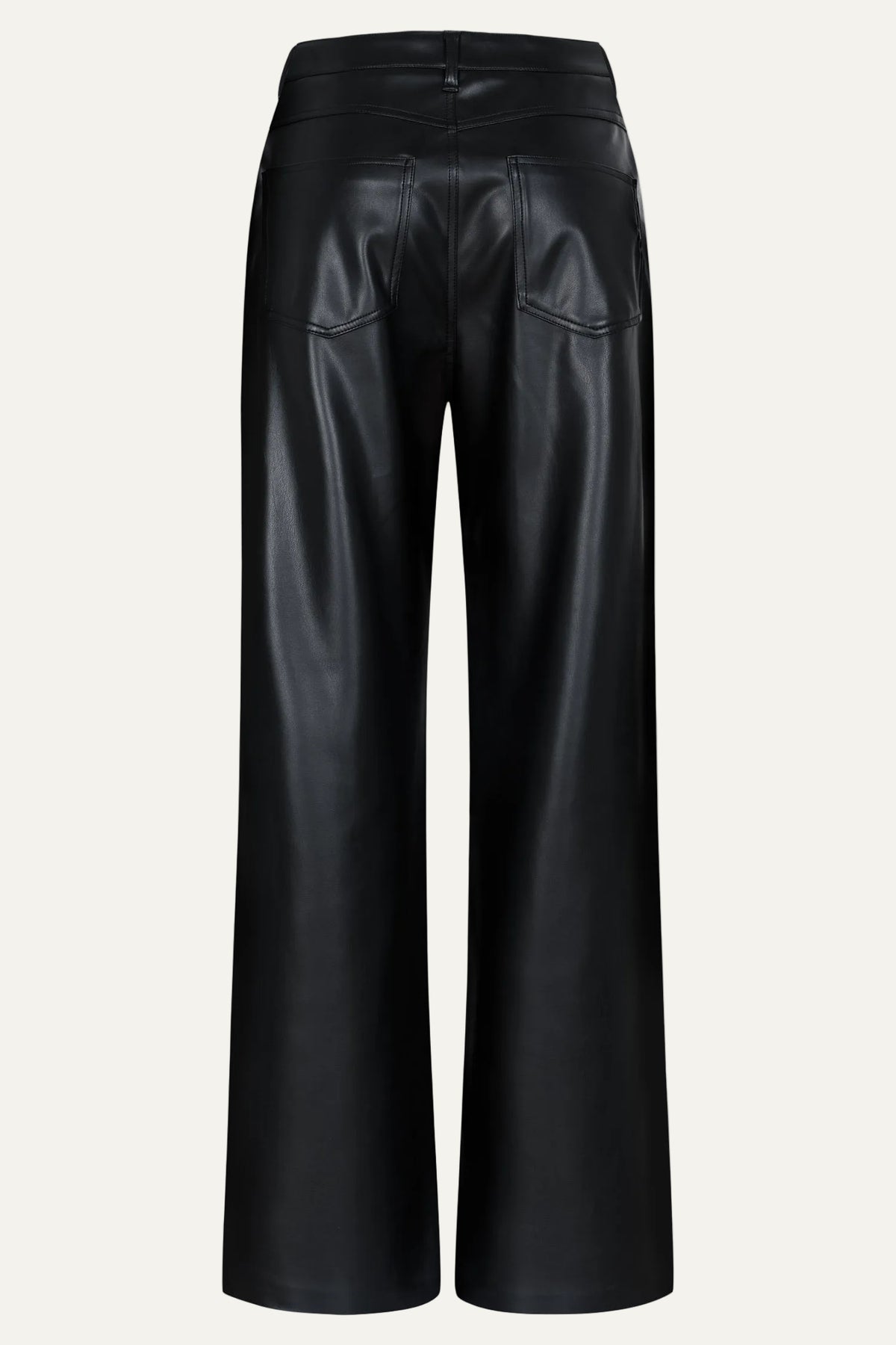 Judy wide leg - black leather