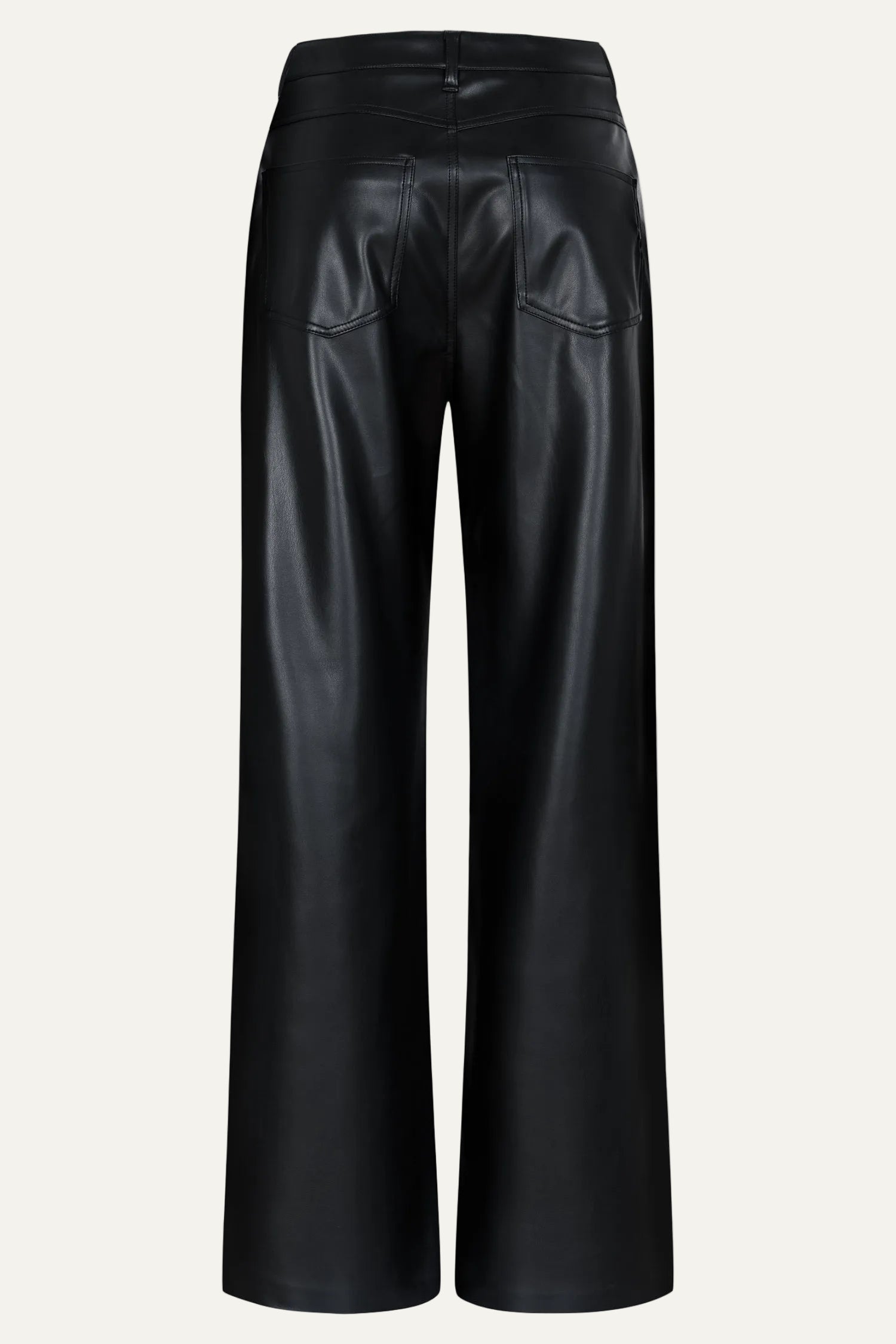 Judy wide leg - black leather