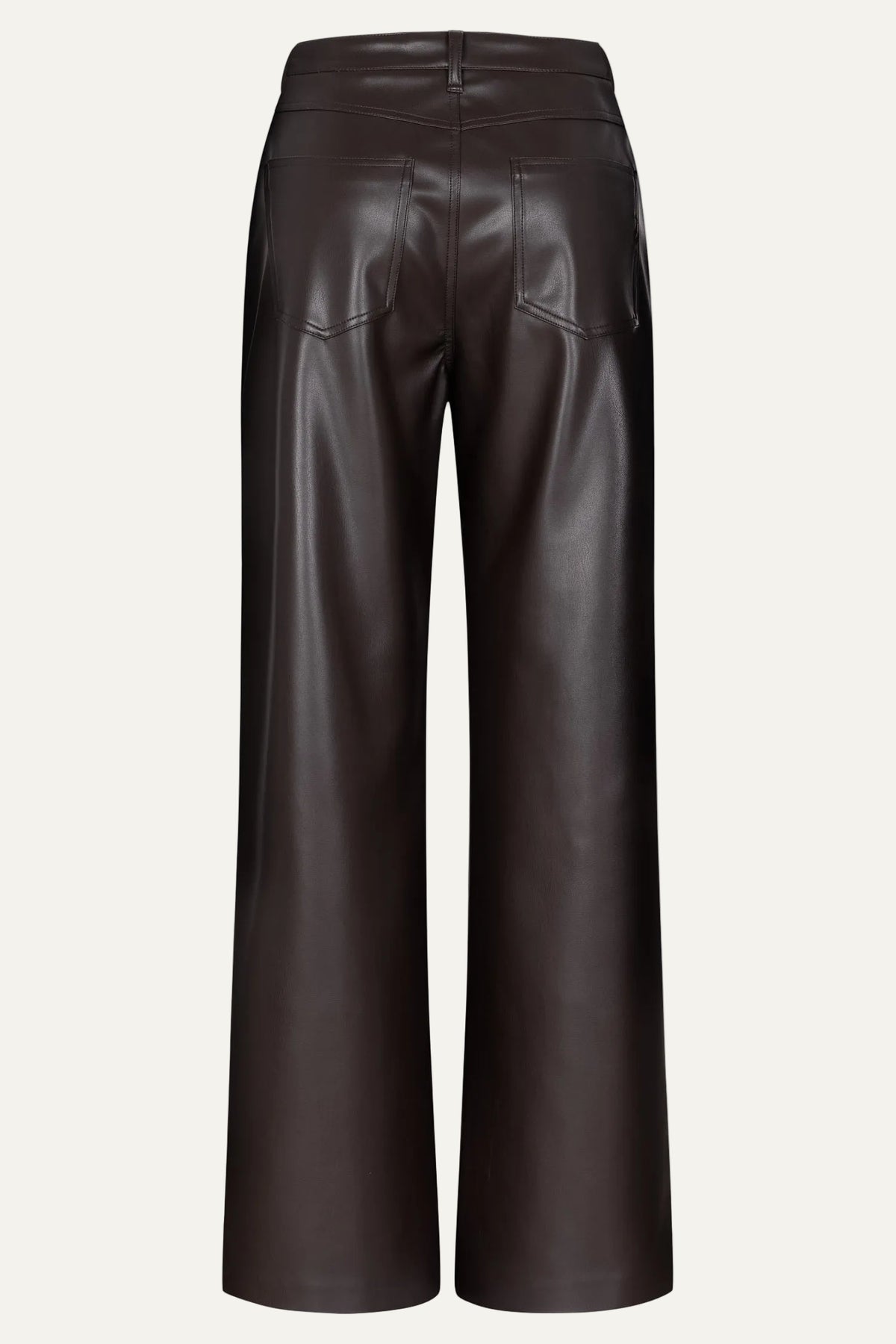 Judy wide leg - chocolate leather