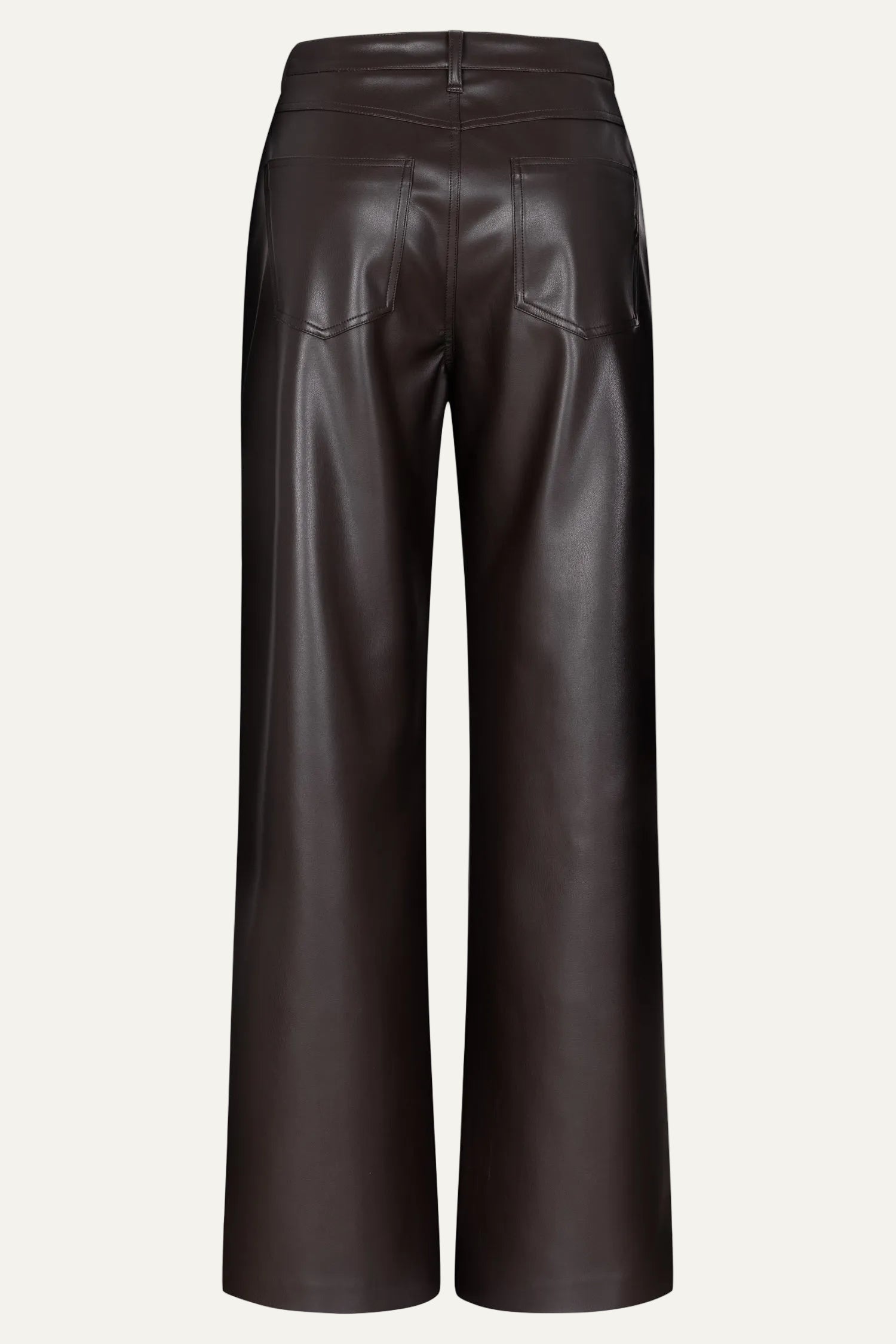 Judy wide leg - chocolate leather