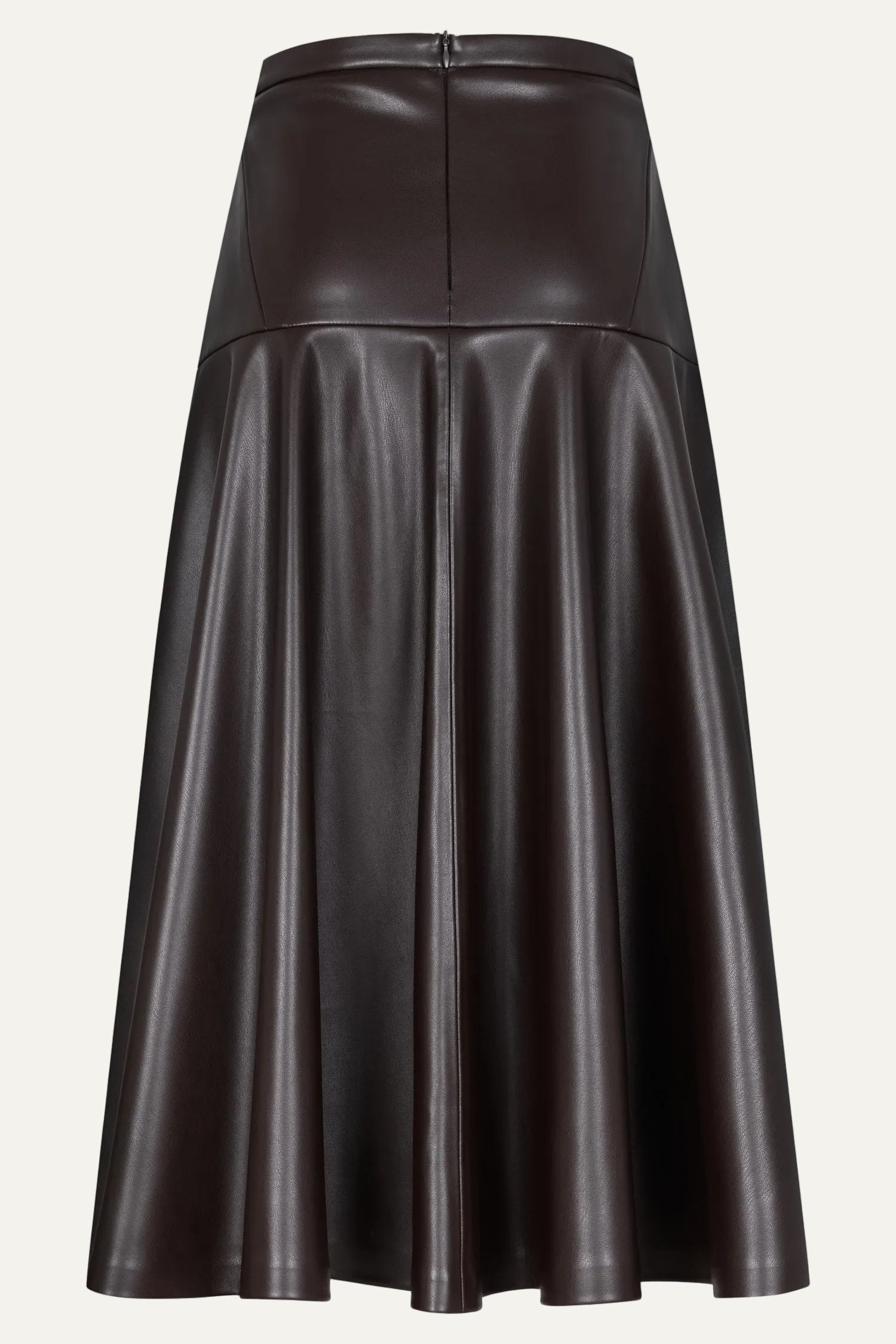Liv skirt - chocolate leather