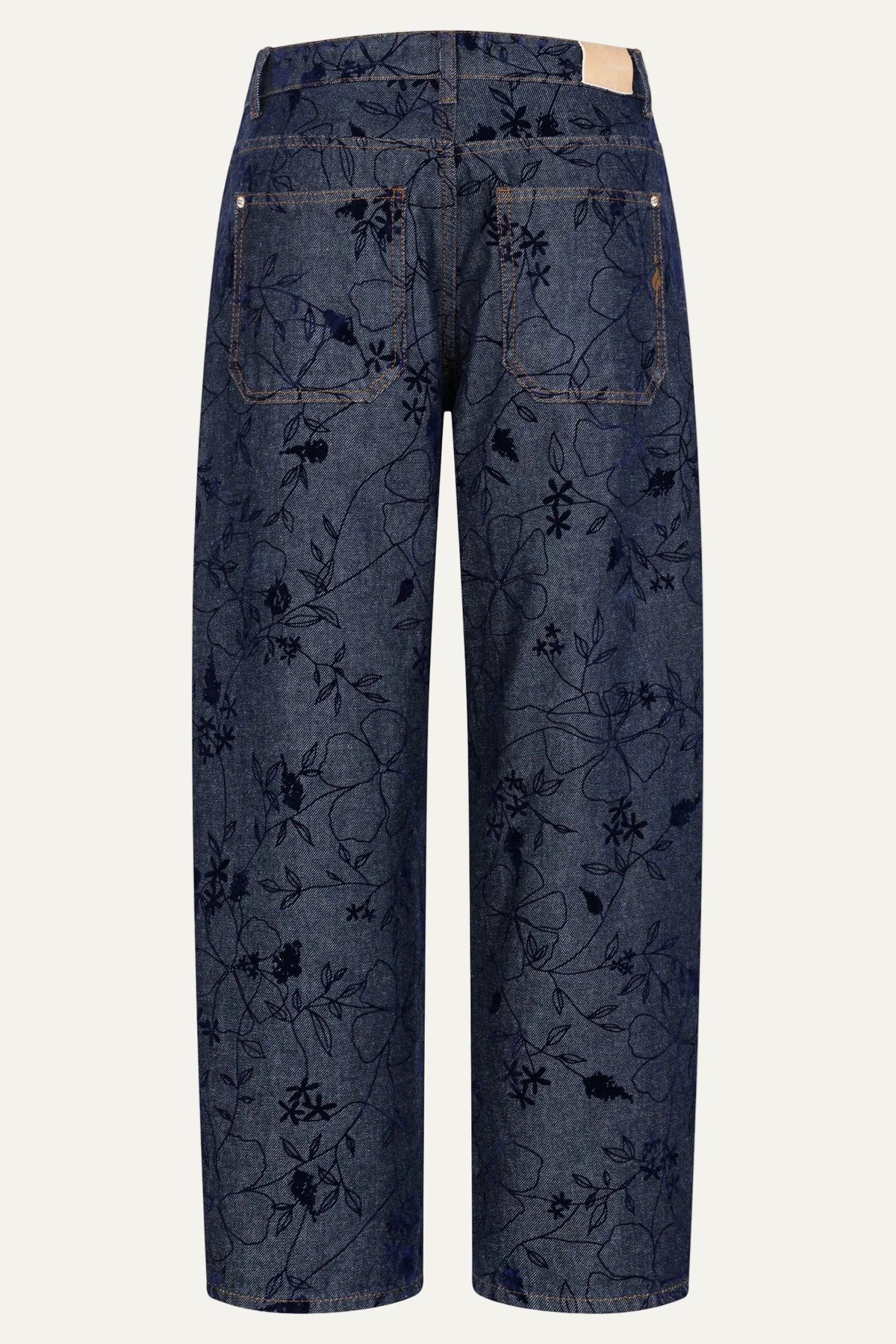 Zoe barrel fit - indigo flowers